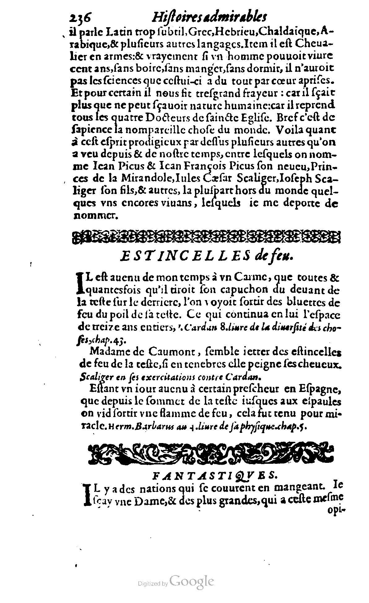1620 - Samuel Crespin - Trésor d’histoires admirables et mémorables - BCU Lausanne 1620 - Samuel Crespin - Trésor d’histoires admirables et mémorables - BCU Lausanne