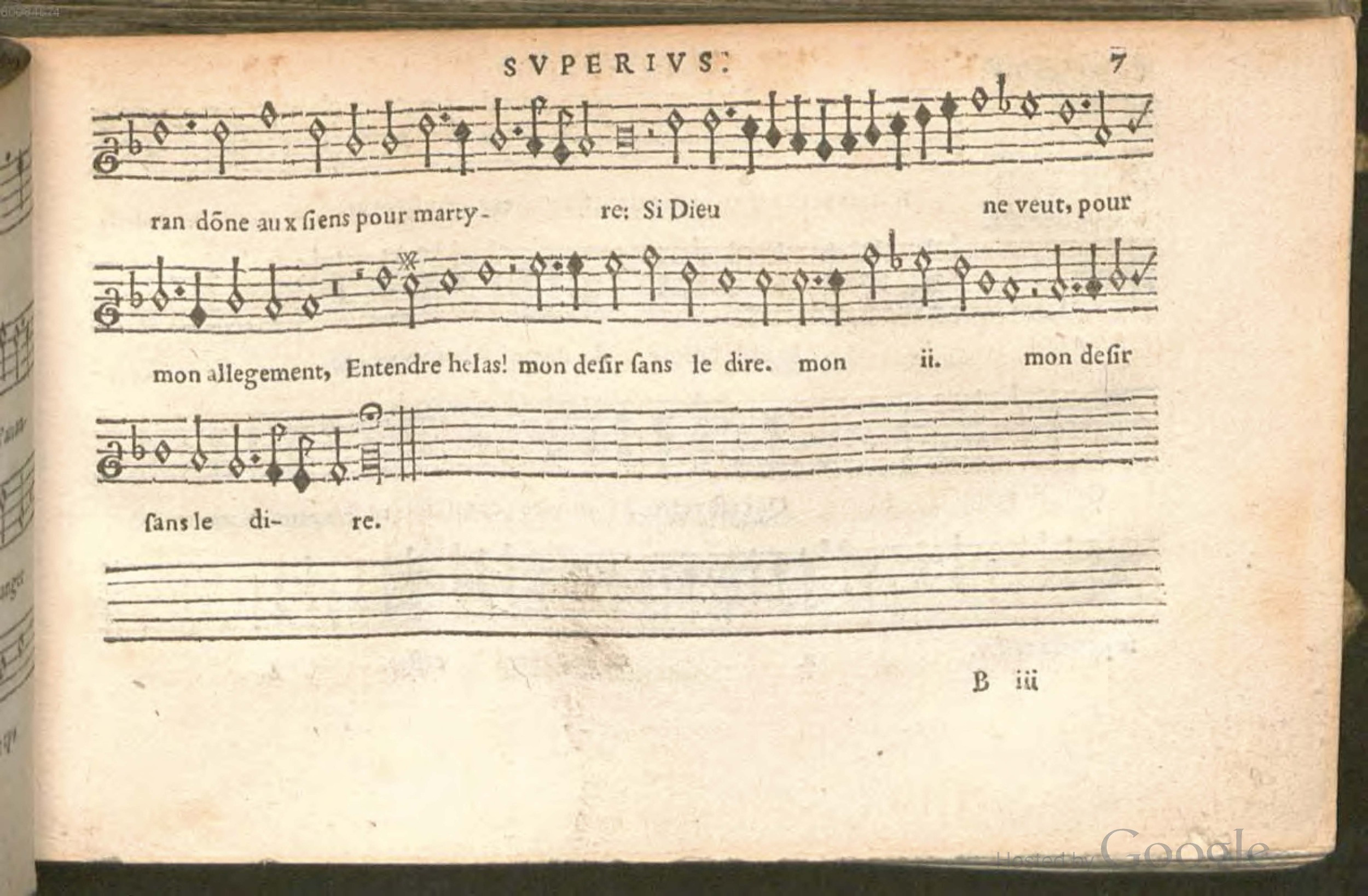 1576 - [Pierre de Saint-André] - Trésor de musique d’Orlande de Lassus Superius - BSB Munich