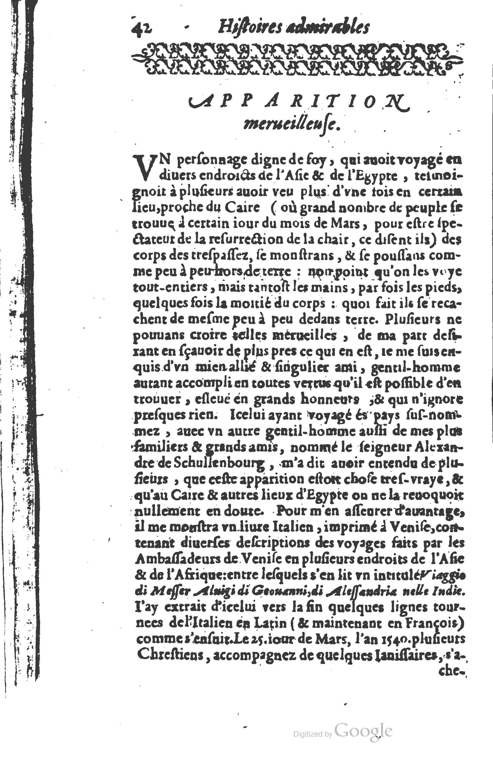 1610 - Paul Marceau - Trésor d’histoires admirables et mémorables - Princeton