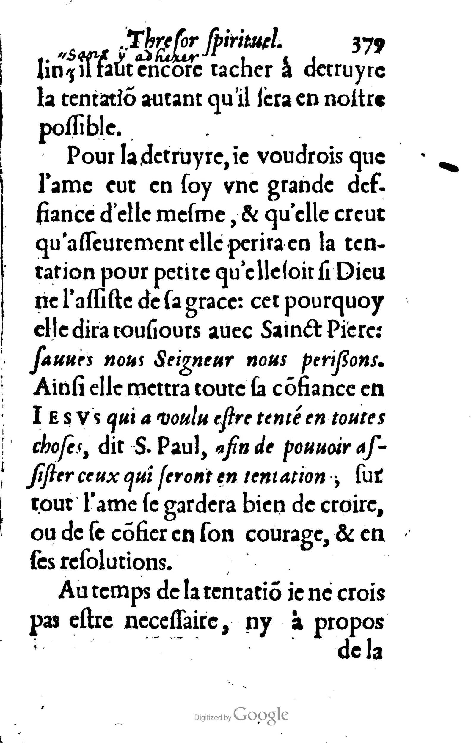 1633 - François Waudré - Trésor spirituel contenant les excellences du christianisme - BM Lyon