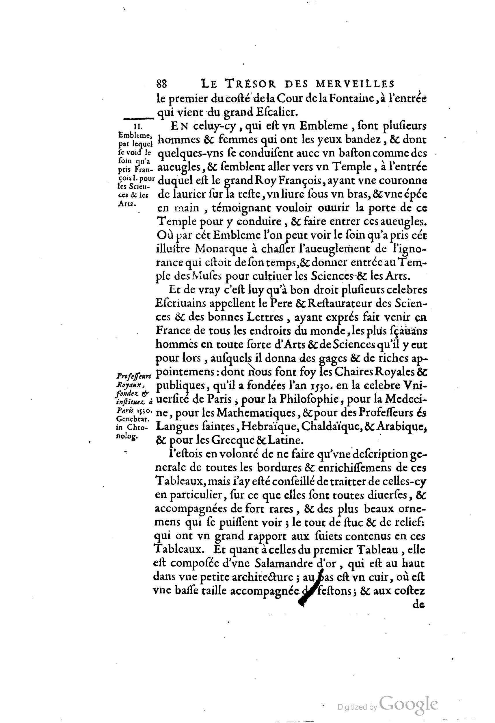 1642 - Sébastien Cramoisy - Trésor des merveilles de la maison royale de Fontainebleau - BM Lyon 1642 - Sébastien Cramoisy - Trésor des merveilles de la maison royale de Fontainebleau - BM Lyon