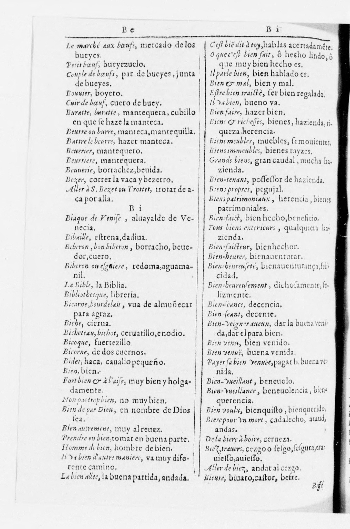 1616 - Veuve Marc Orry - Trésor des deux langues espagnole et française (Seconde partie) - BnF 1616 - Veuve Marc Orry - Trésor des deux langues espagnole et française (Seconde partie) - BnF