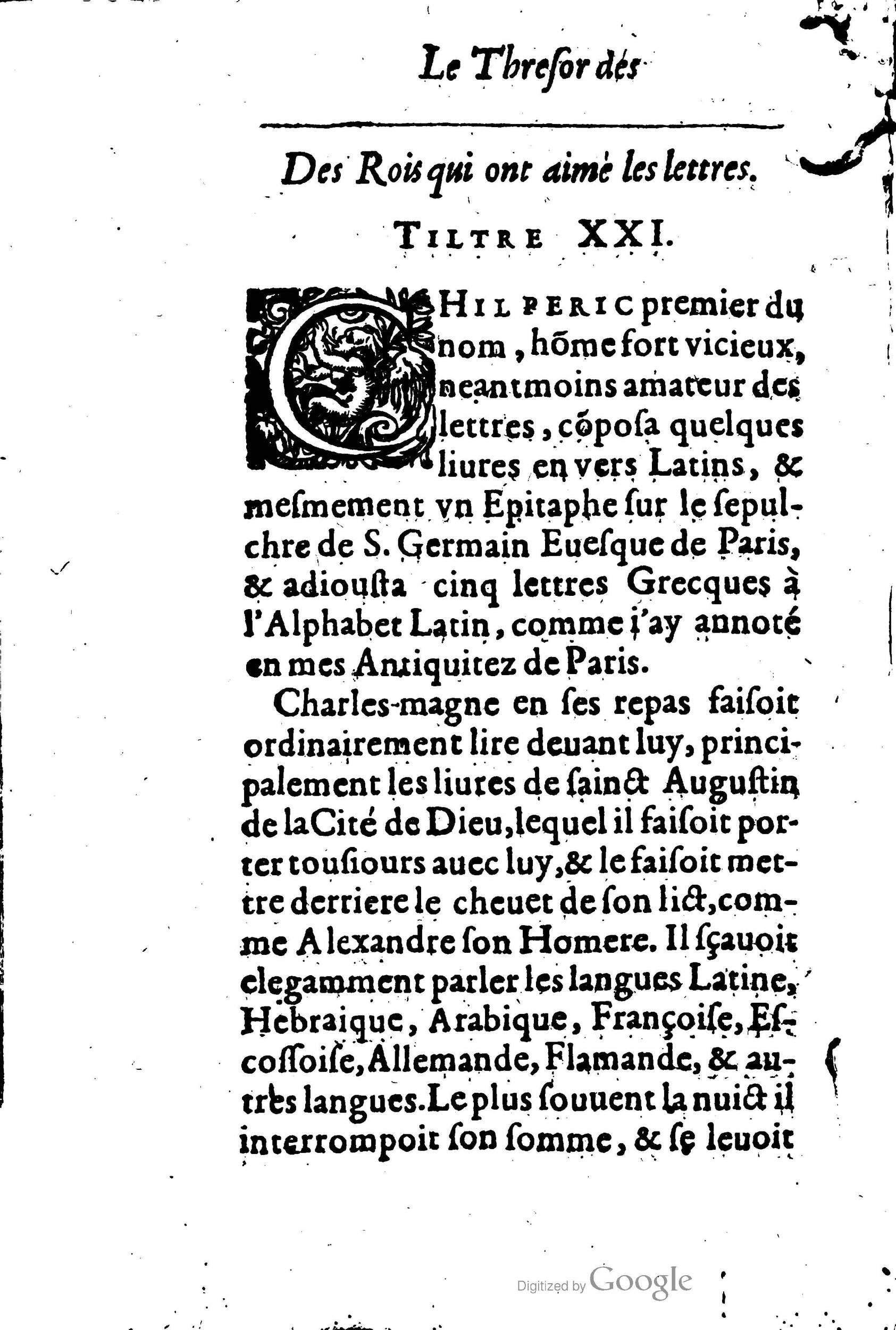 1619 - Jean Corrozet - Trésor des histoires de France - BSB Munich