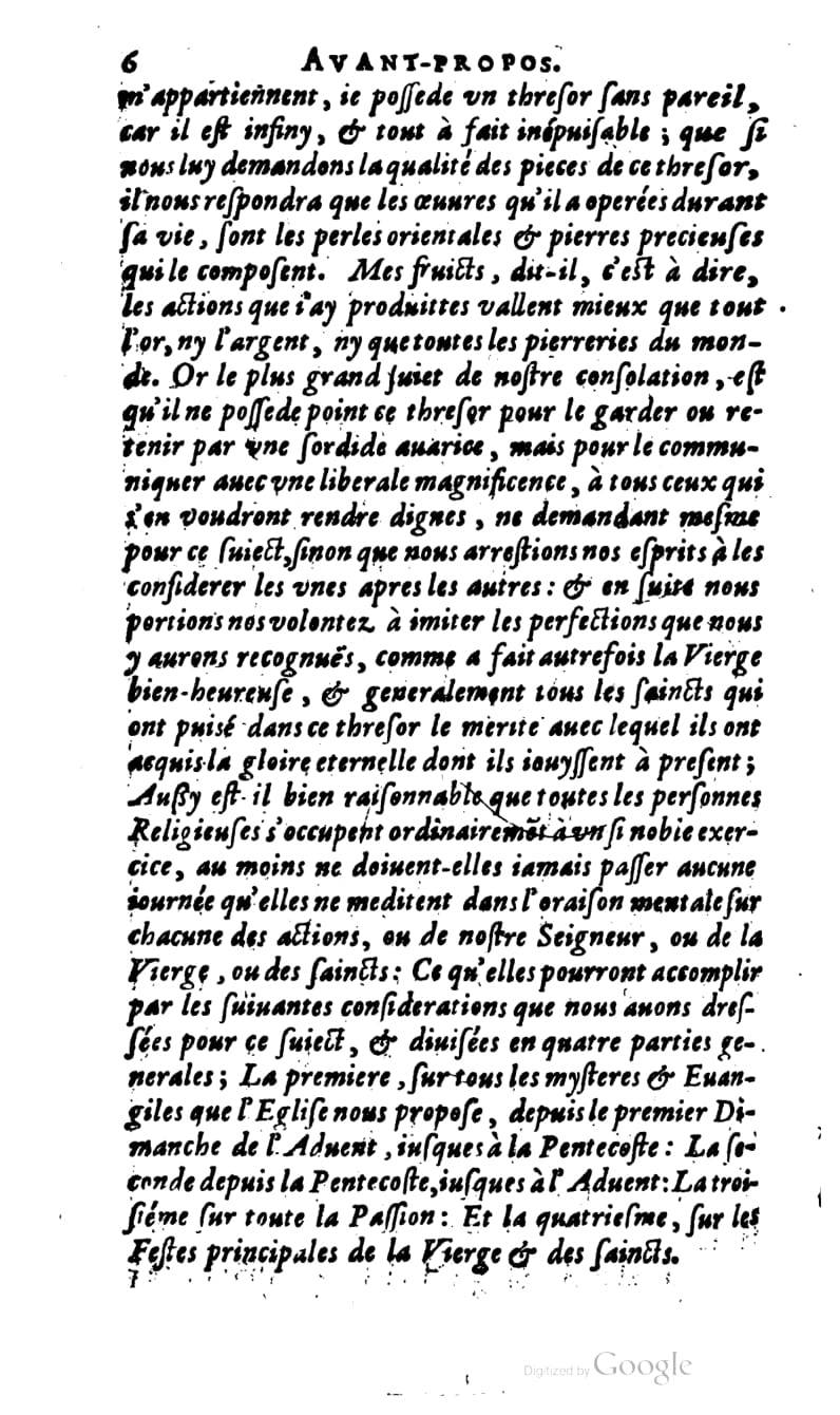 1637 - s.n. - Trésor spirituel des âmes religieuses - BM Lyon