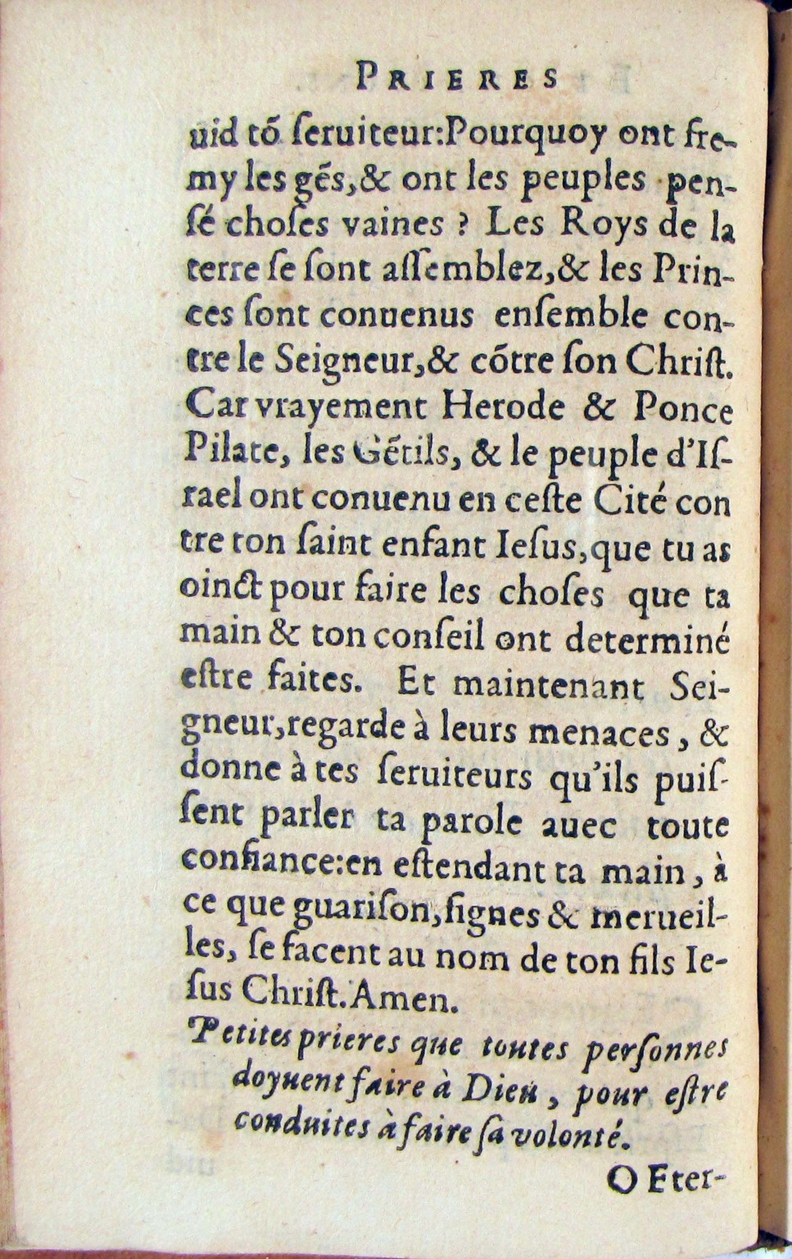 1572 - Antoine Certia - Trésor des prières, oraisons et instructions chrétiennes - Nîmes