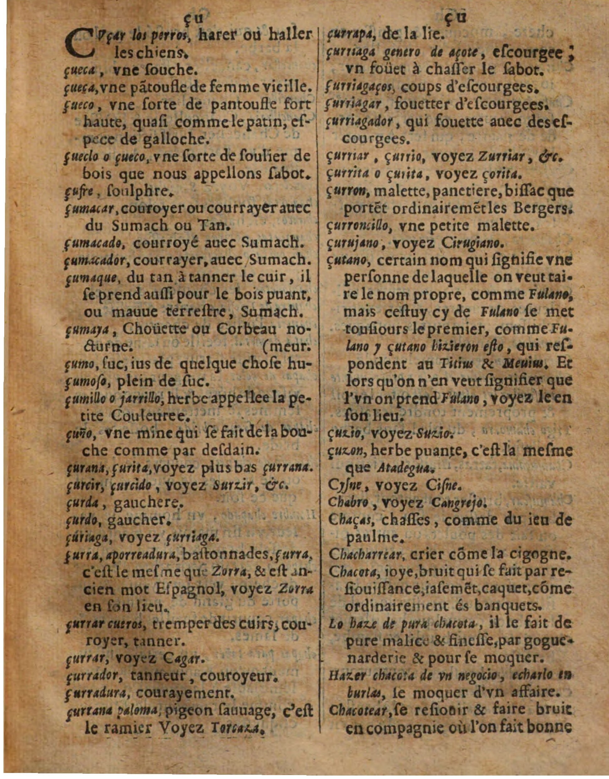 1625 - Hubert Antoine - Trésor des deux langues espagnole et française - Augsbourg