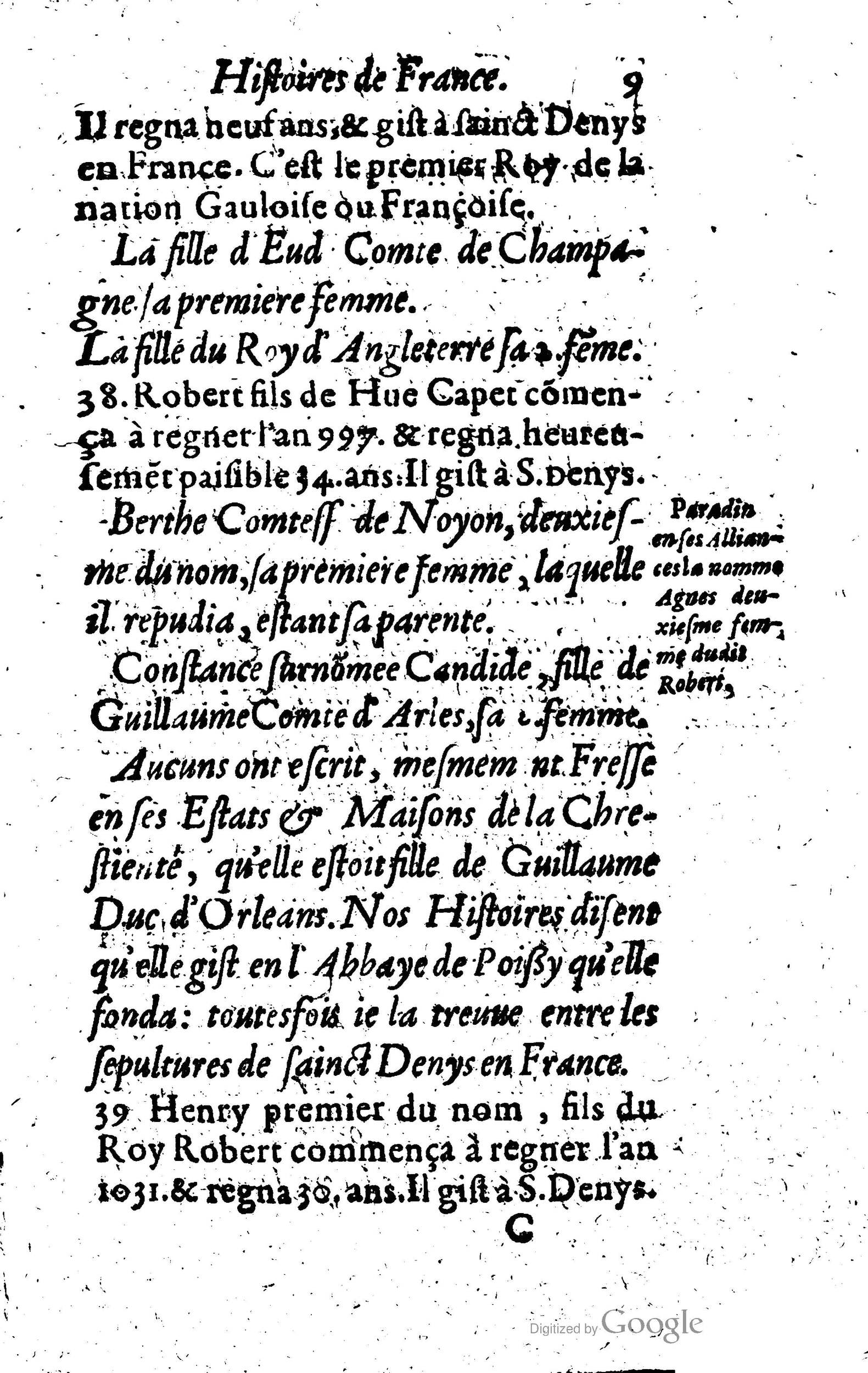 1619 - Jean Corrozet - Trésor des histoires de France - Anvers Musée Plantin-Moretus