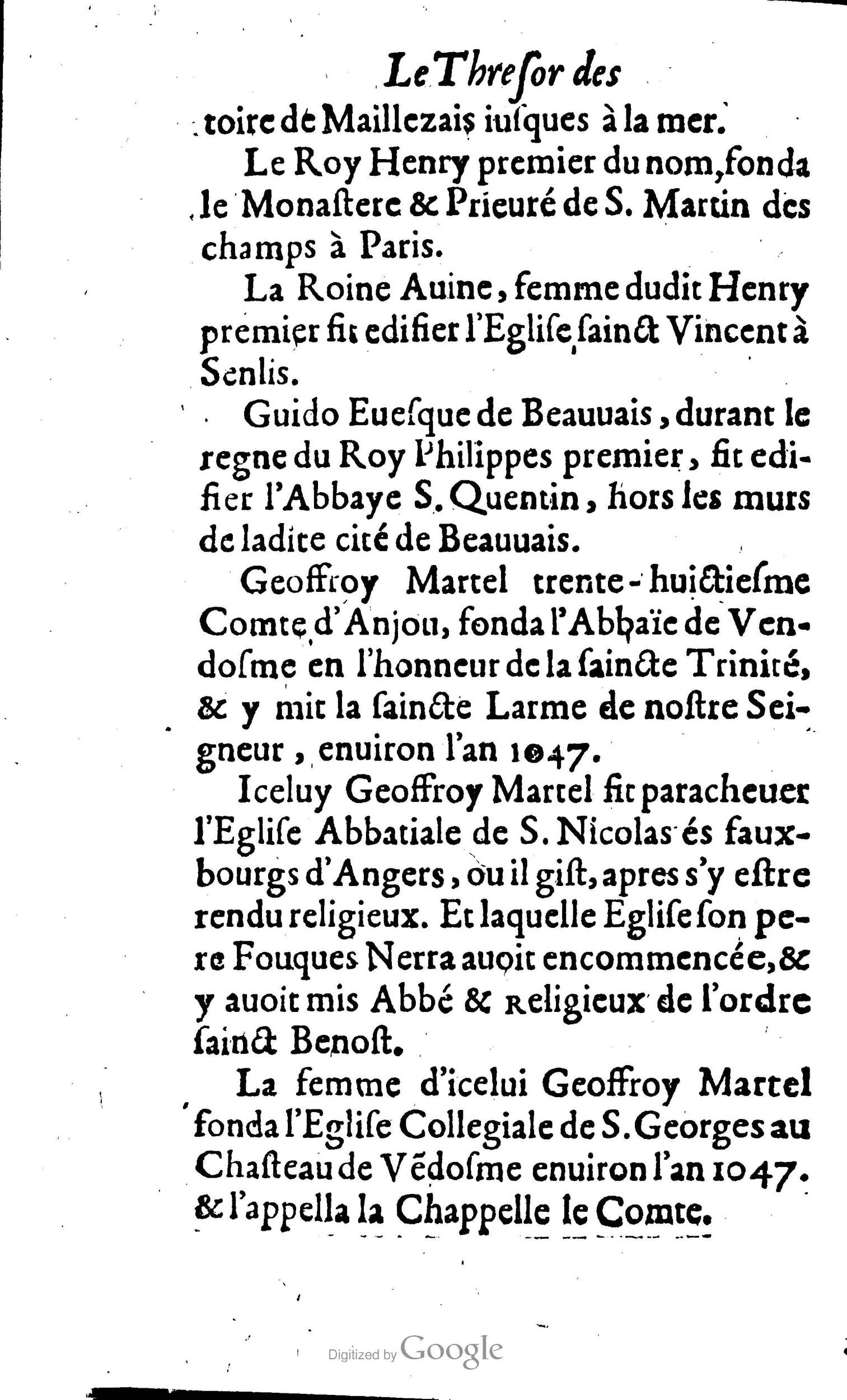 1638 - Jean Corrozet - Trésor des histoires de France - BM Lyon