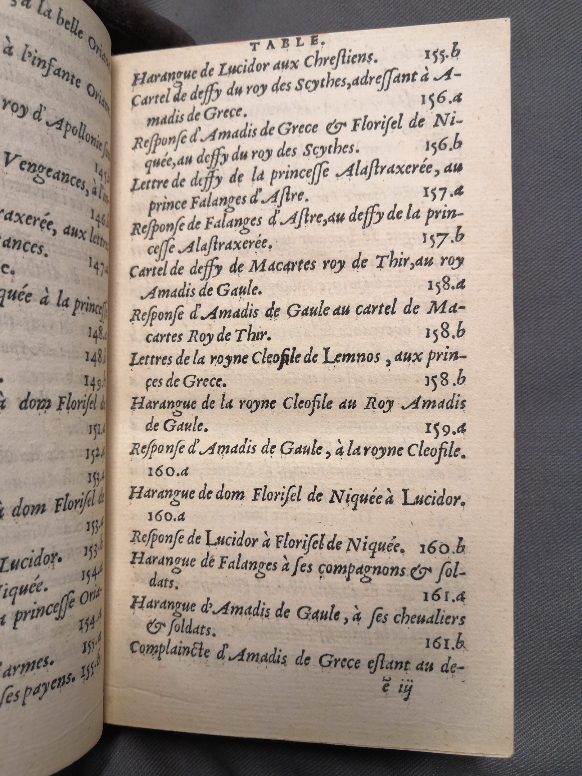 1560 - Étienne Groulleau - Trésor des Amadis - Amsterdam