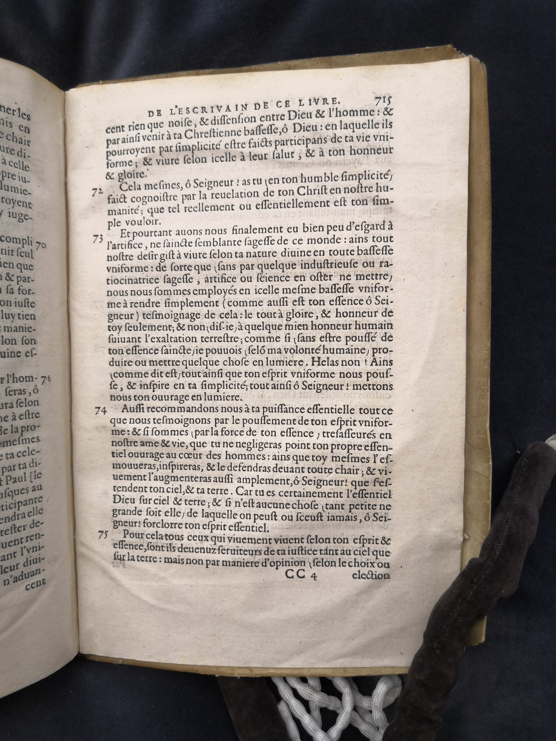 1581c. - Christophe Plantin - Le Livre des témoignages du Trésor caché au champ - Anvers Musée Plantin-Moretus 1581c. - Christophe Plantin - Le Livre des témoignages du Trésor caché au champ - Anvers Musée Plantin-Moretus