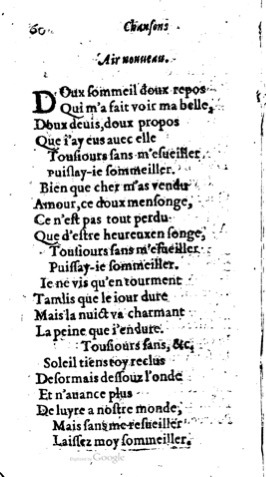 1623 - Jacques Cailloüé - Trésor ou recueil des chansons amoureuses - British Library
