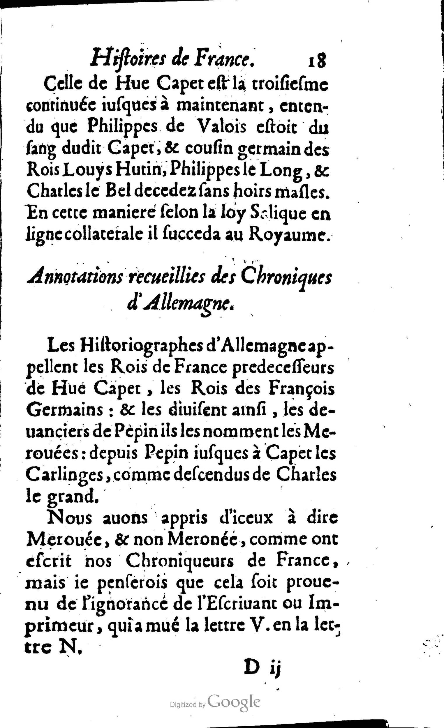 1638 - Jean Corrozet - Trésor des histoires de France - BM Lyon
