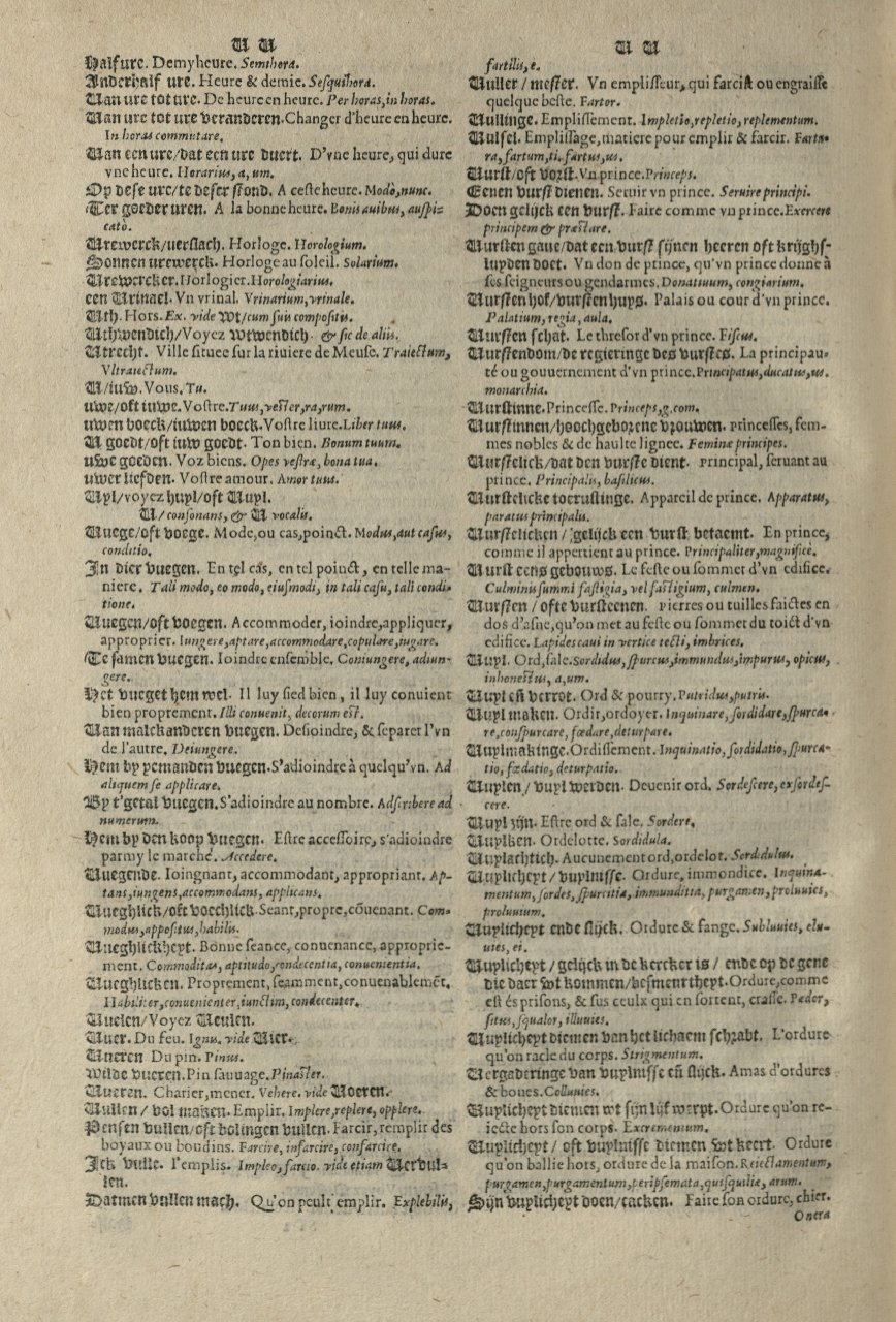 1573 - Christophe Plantin - Trésor du langage bas-allemand - Greifswald 1573 - Christophe Plantin - Trésor du langage bas-allemand - Greifswald