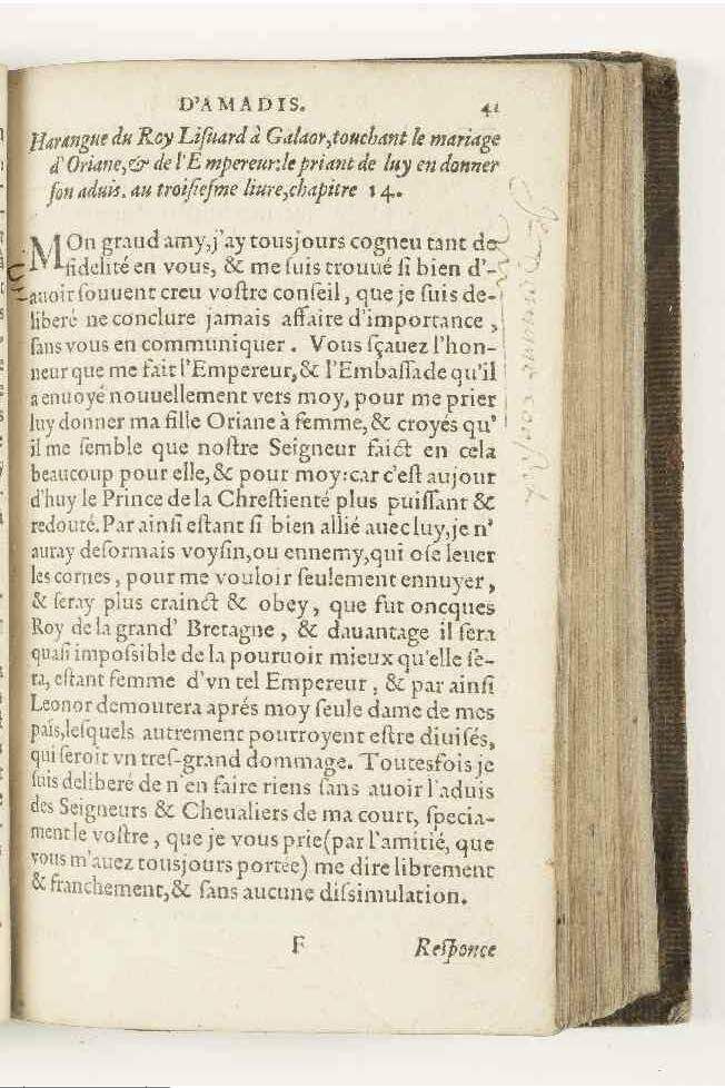 1563 - Jean van Waesberghe - Trésor des Amadis - Anvers Musée Plantin-Moretus