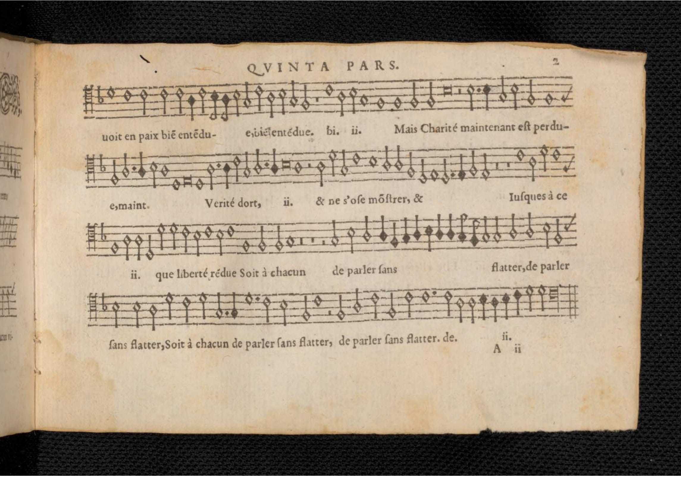 1576 - [Pierre de Saint-André] - Trésor de musique d’Orlande de Lassus Quinta et Sexta pars - KBR Bruxelles