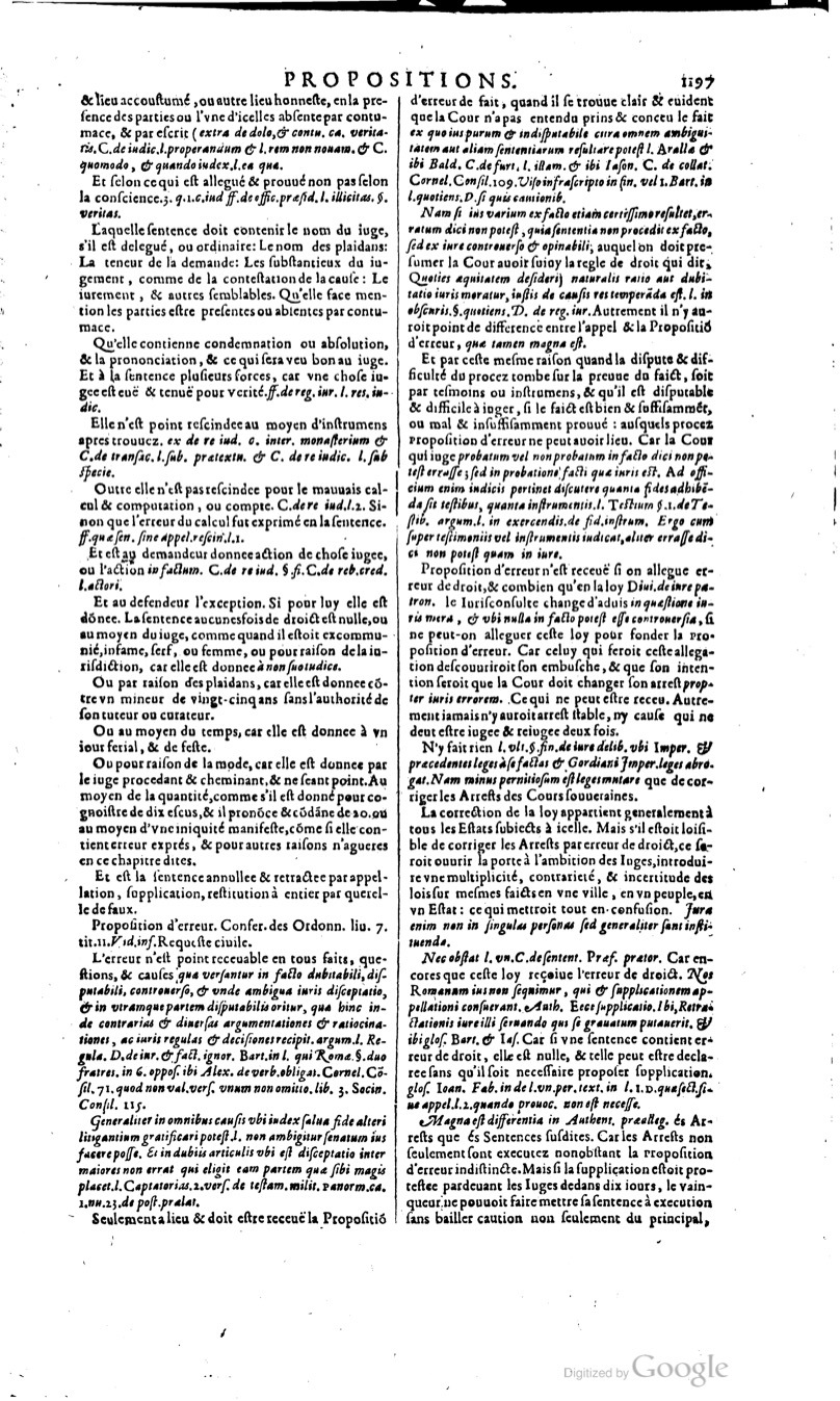 1629 - Veuve Nicolas Buon - Trésor du droit français (29620 T. 2) - BM Lyon
