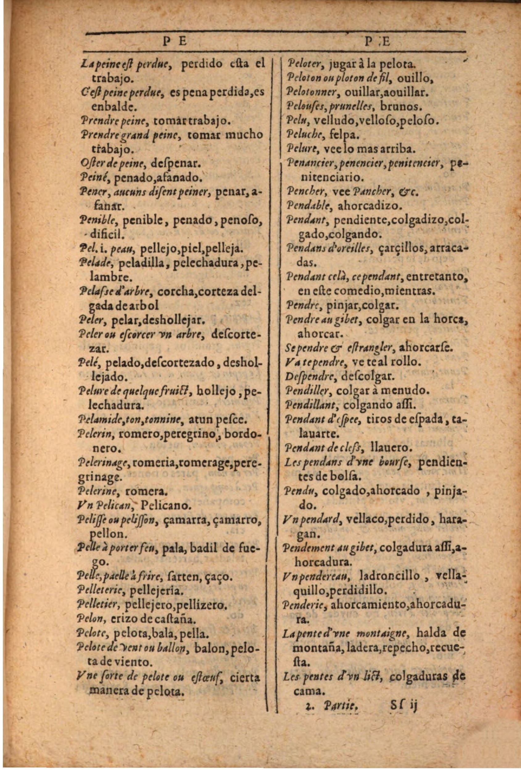 1607 - Marc Orry - Trésor des deux langues espagnole et française (Seconde partie) - BSB Munich