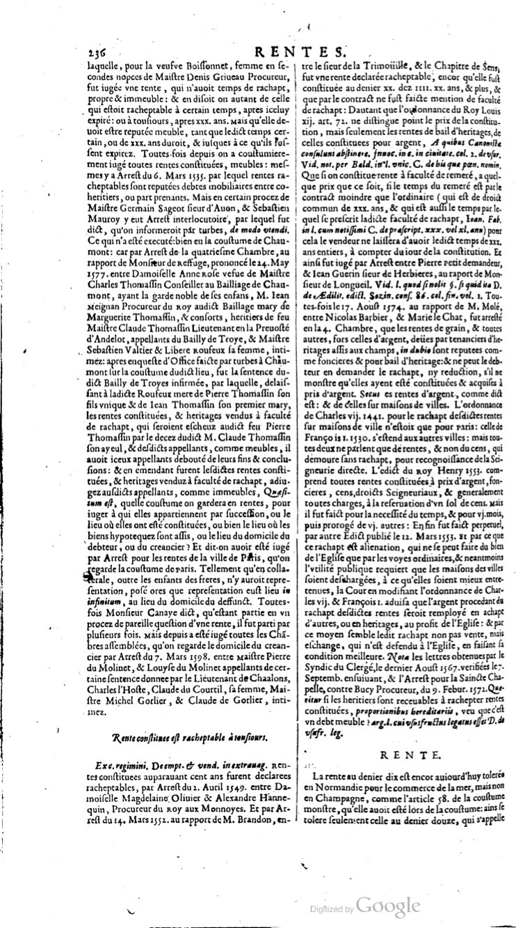 1629 - Veuve Nicolas Buon - Trésor du droit français (21754 T. 3) - BM Lyon