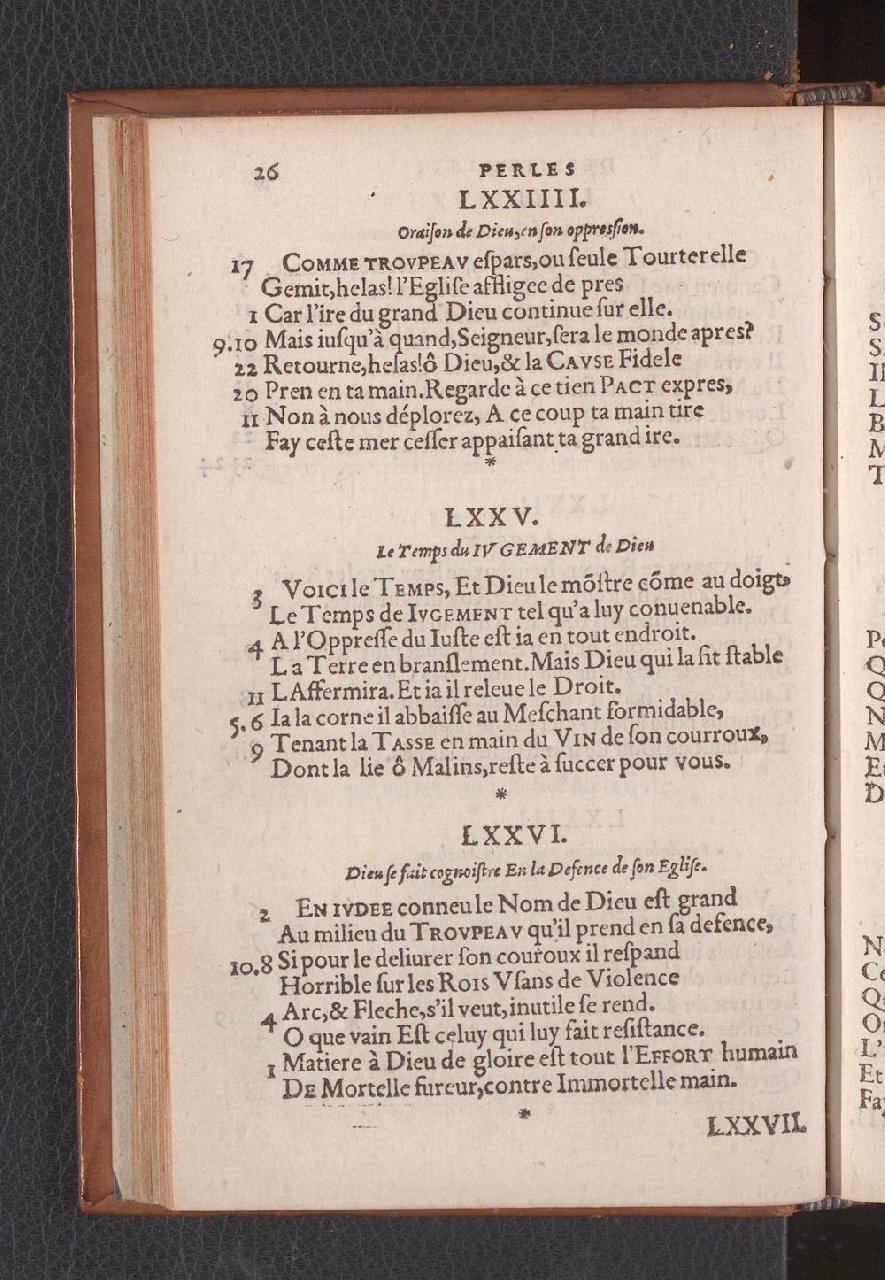 1577 - Jean de Laon - Trésor des 150 psaumes de David - Genève