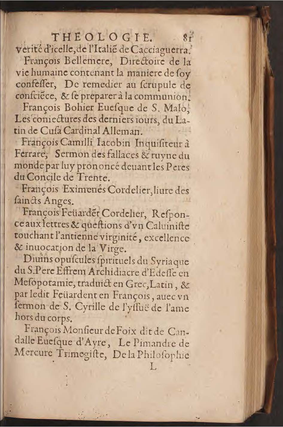1602 - François Jacquin - Trésor des bons esprits français - BnF Arsenal