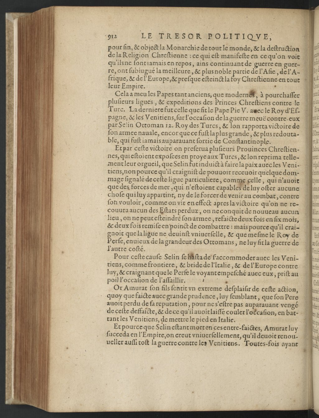 1608 - Nicolas Du Fossé - Trésor politique - BnF Tolbiac