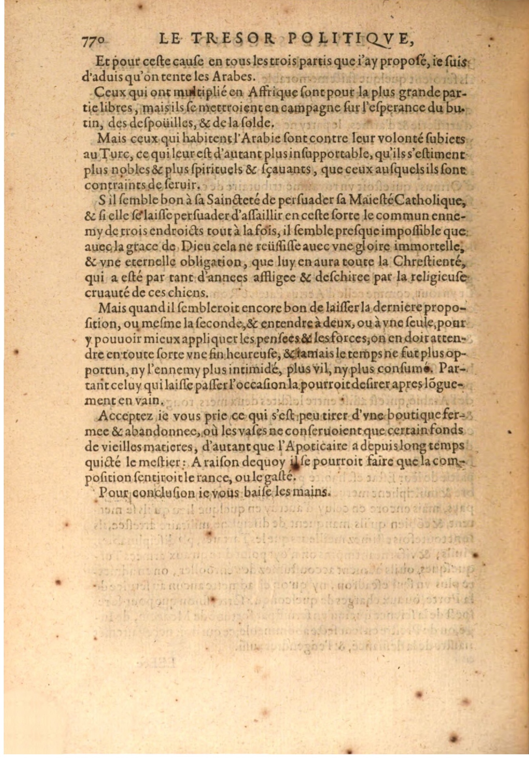 1608 - Nicolas Du Fossé - Trésor politique - BSB Munich