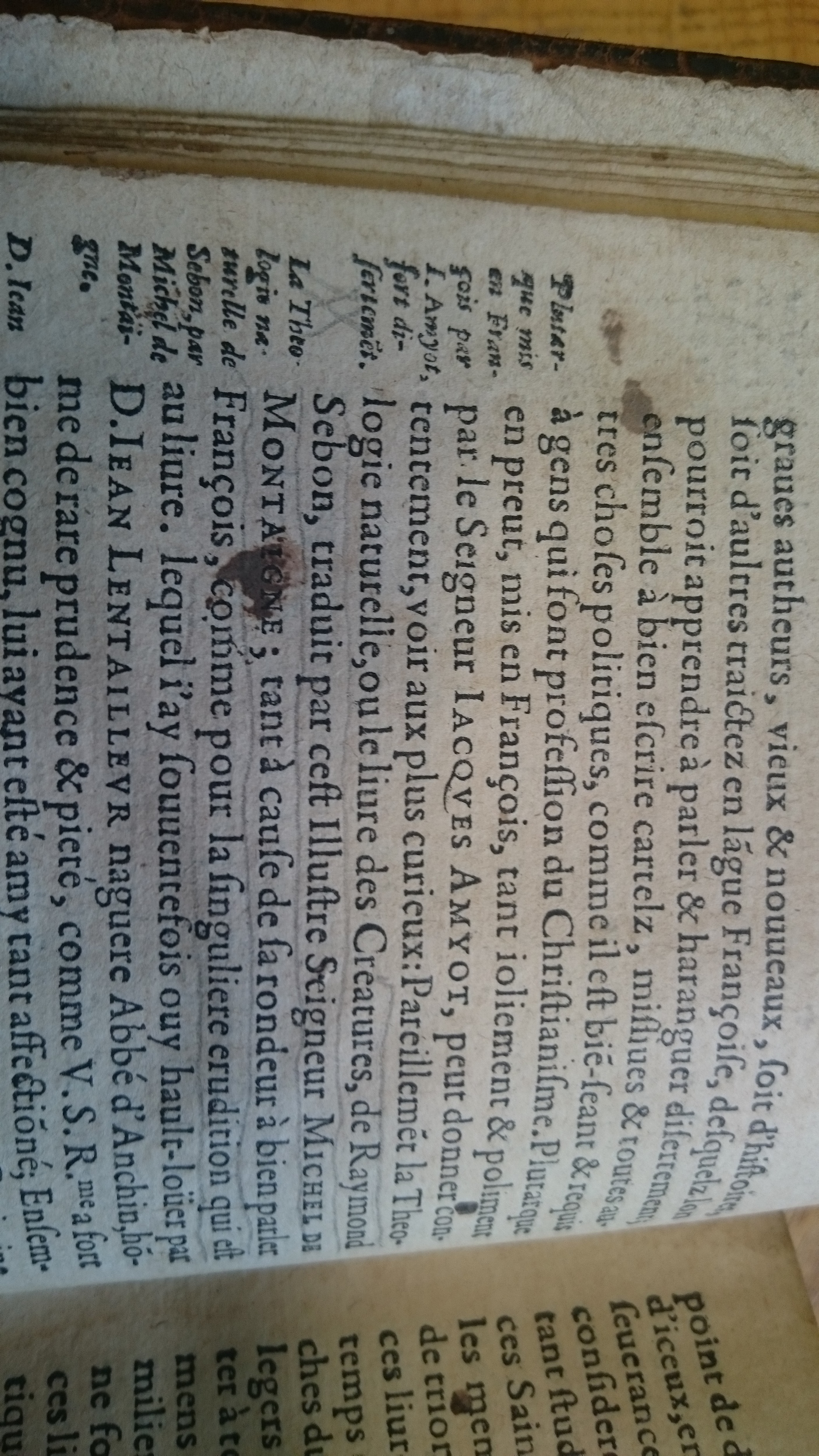 1585 - Jean Bogard - Trésor des faits et dits mémorables des hommes saints et illustres - Douai Quincy