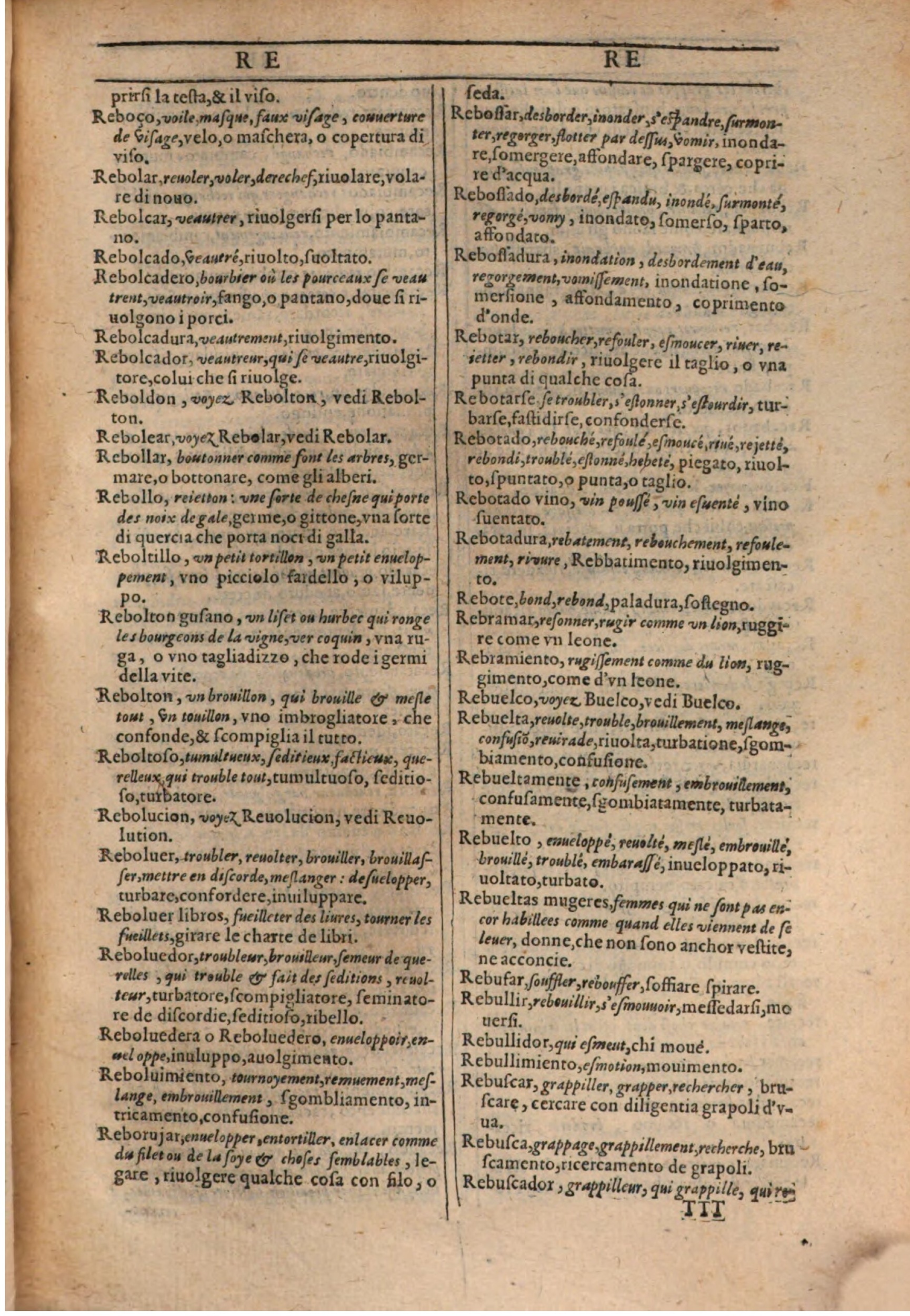 1609 - Philippe Albert et Alexandre Pernet - Trésor des trois langues française, italienne et espagnole (Première partie) - BSB Munich 1609 - Philippe Albert et Alexandre Pernet - Trésor des trois langues française, italienne et espagnole (Première partie) - BSB Munich
