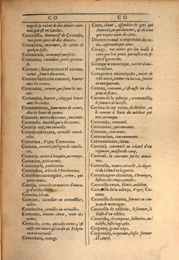 1607 - Marc Orry - Trésor des deux langues espagnole et française (Première et Seconde parties) - ÖNB Wien