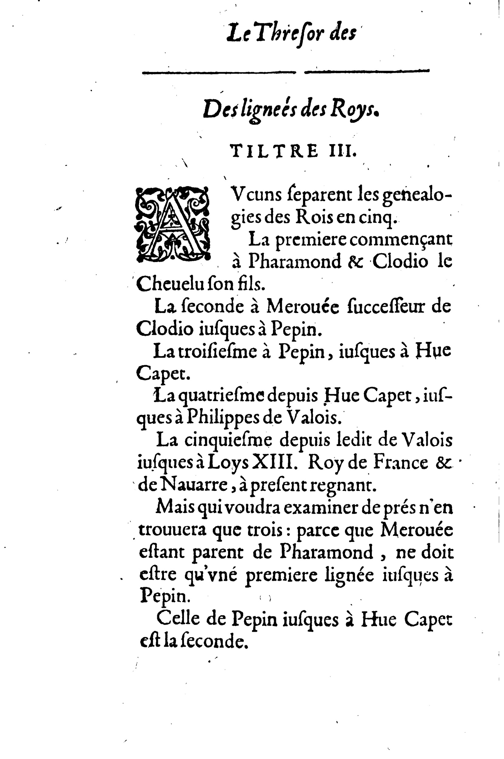 1633 - Jean Corrozet - Trésor des histoires de France - BM Lyon 1633 - Jean Corrozet - Trésor des histoires de France - BM Lyon