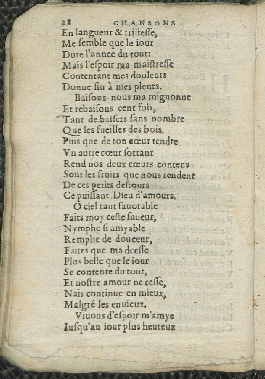 1575 - Pierre Brenouzet - Trésor de tous les recueils de chansons, tant amoureuses, rustiques, que musicales - Det KLG Copenhague
