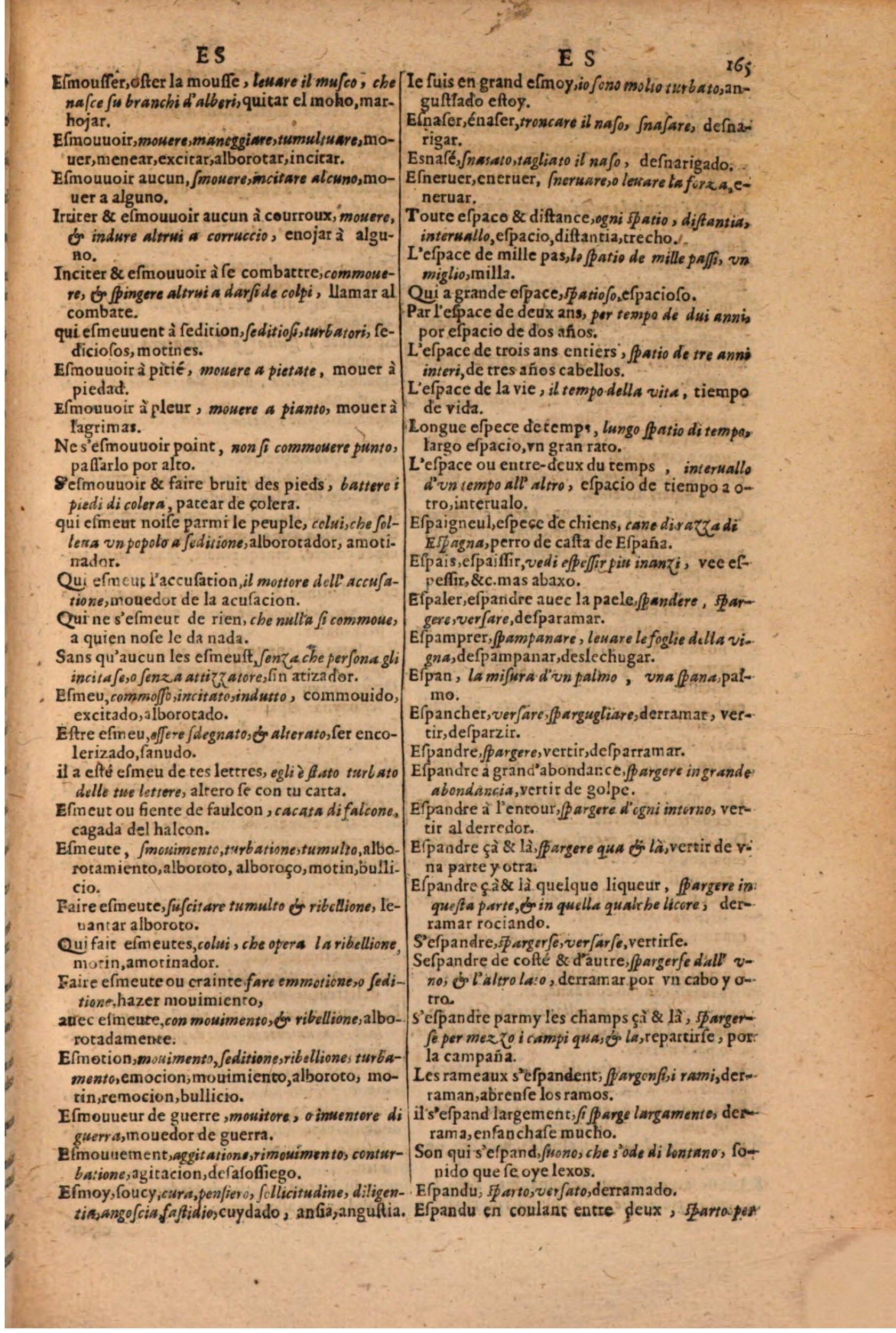 1616 - Pierre de la Rovière - Trésor des trois langues (Seconde partie) - BSB Munich