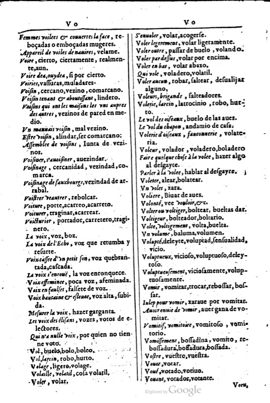 1616 - Veuve Marc Orry - Trésor des deux langues espagnole et française (Première et Seconde parties) - BM Lyon