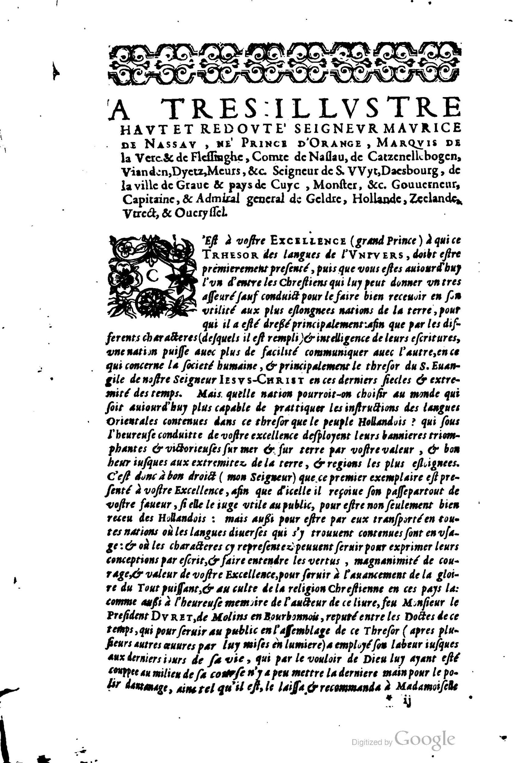 1619 - SHC - Trésor de l’histoire des langues de cet univers - BCU Lausanne