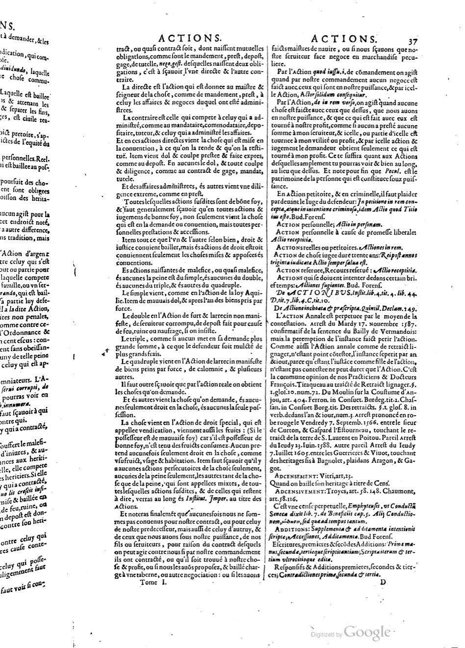 1629 - Veuve Nicolas Buon - Trésor du droit français (29620 T. 1) - BM Lyon