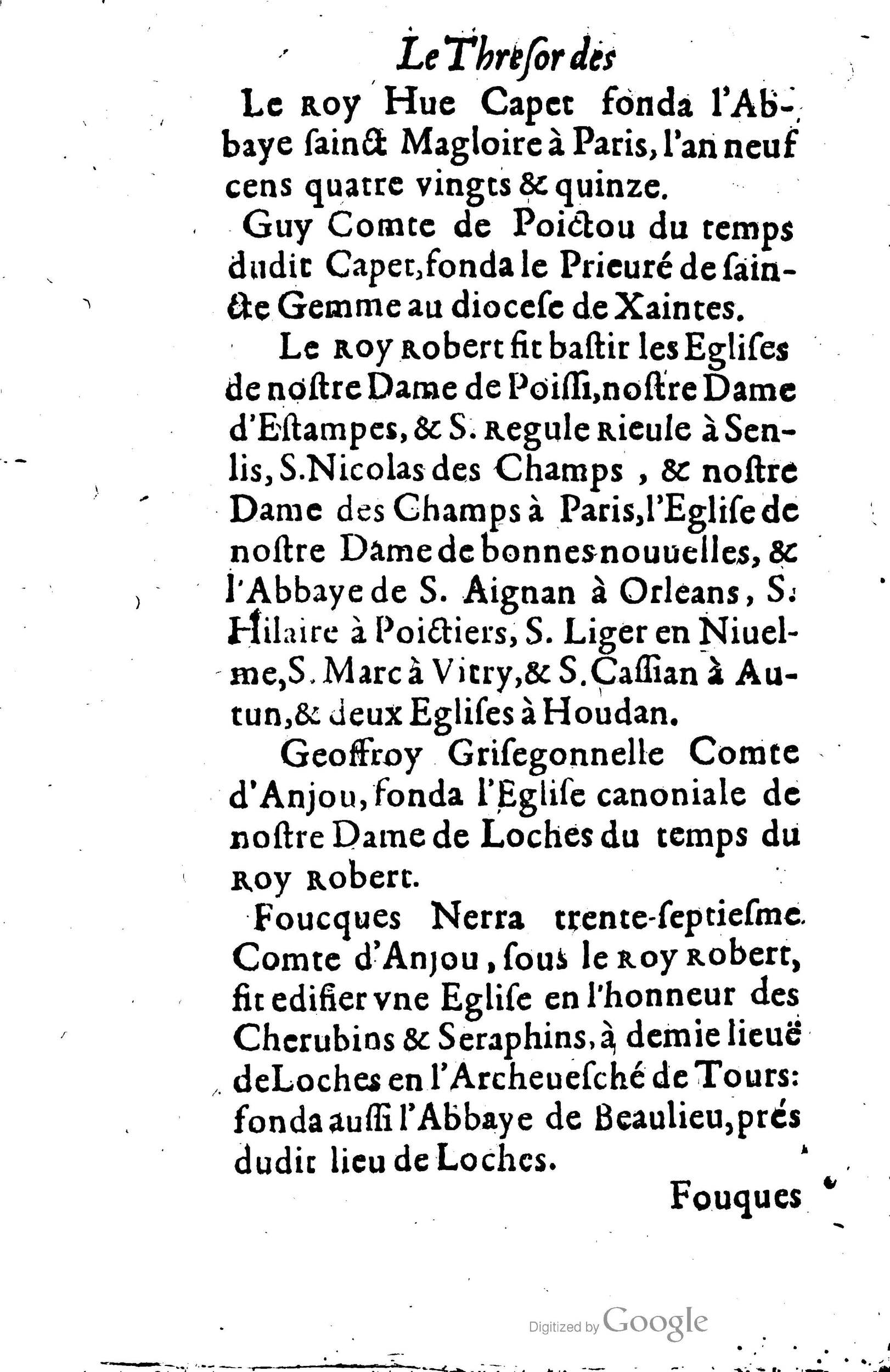 1619 - Jean Corrozet - Trésor des histoires de France - BSB Munich