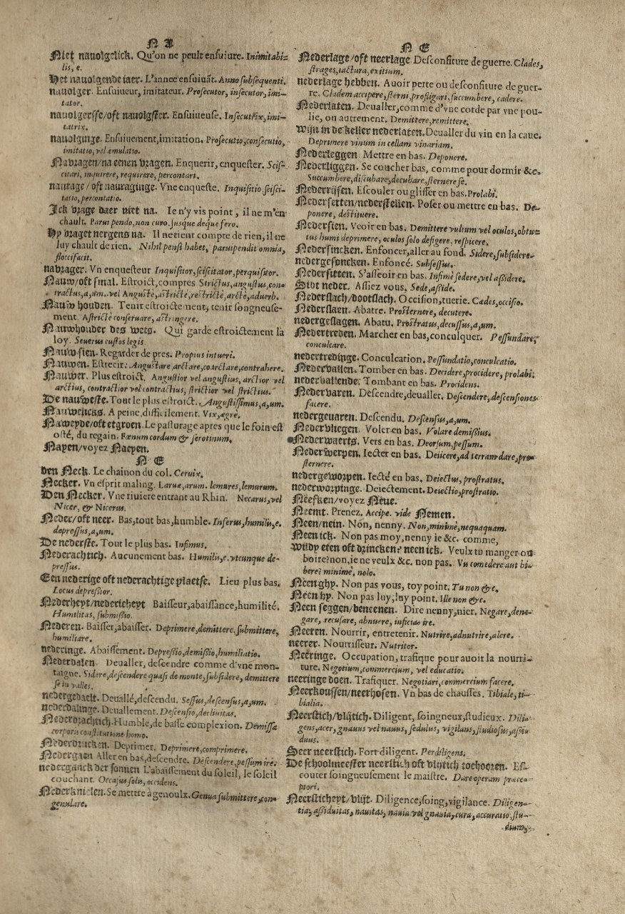 1573 - Christophe Plantin - Trésor du langage bas-allemand - Greifswald