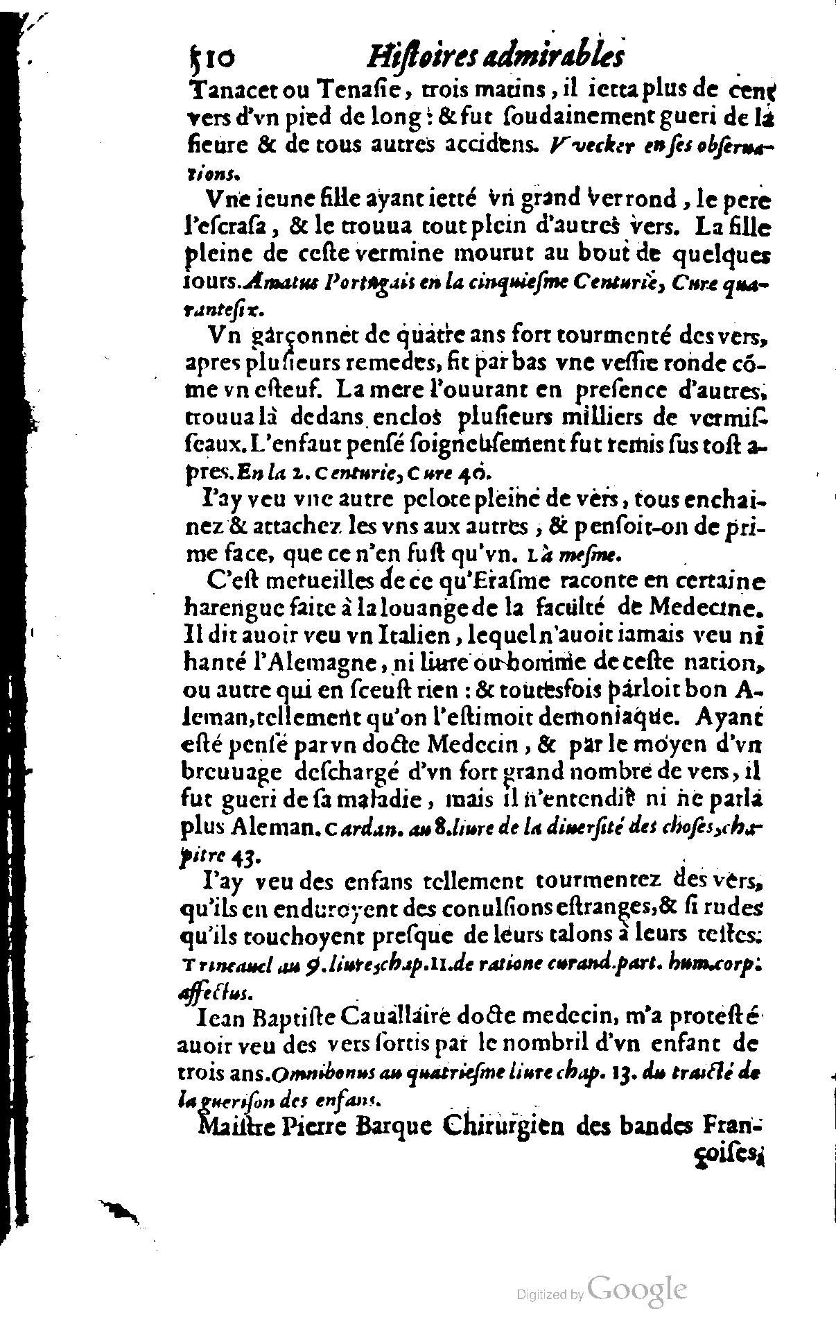 1620 - Samuel Crespin - Trésor d’histoires admirables et mémorables - BCU Lausanne