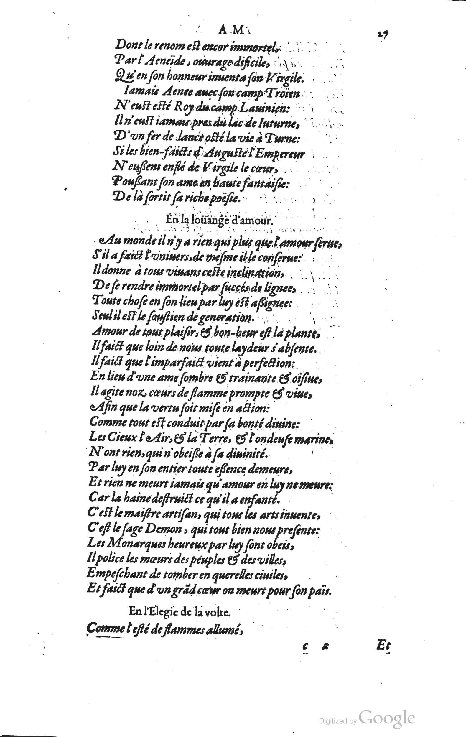 1585 - Barthélemy Honorat - Bibliothèques françaises - BSB Munich