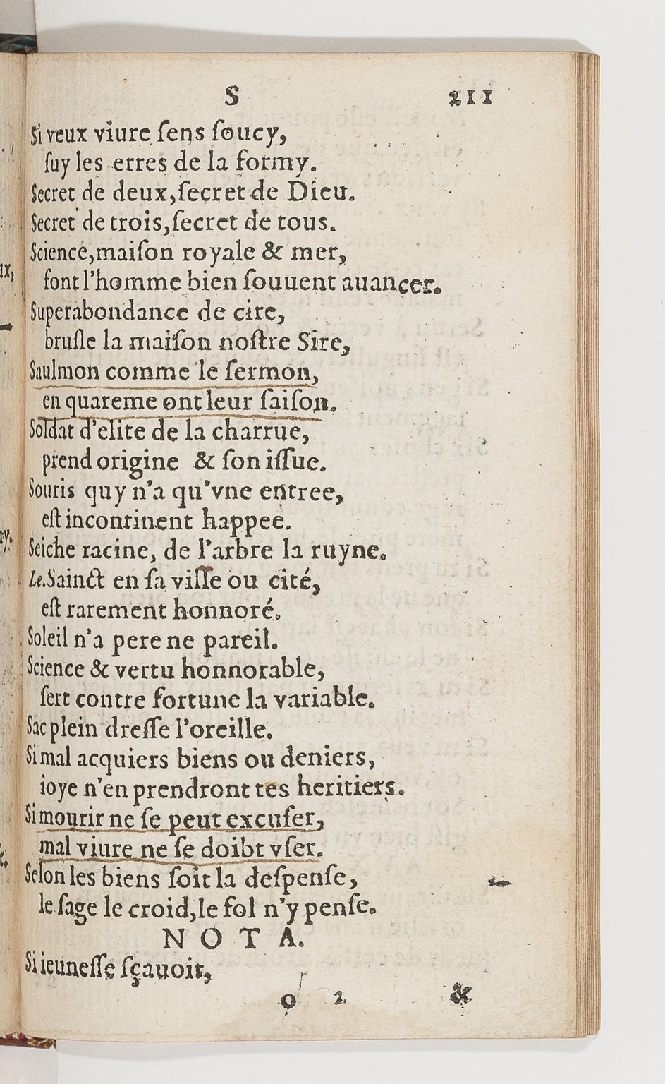 1577 - Jean d’Ogerolles - Trésor de sentences dorées - BnF Arsenal