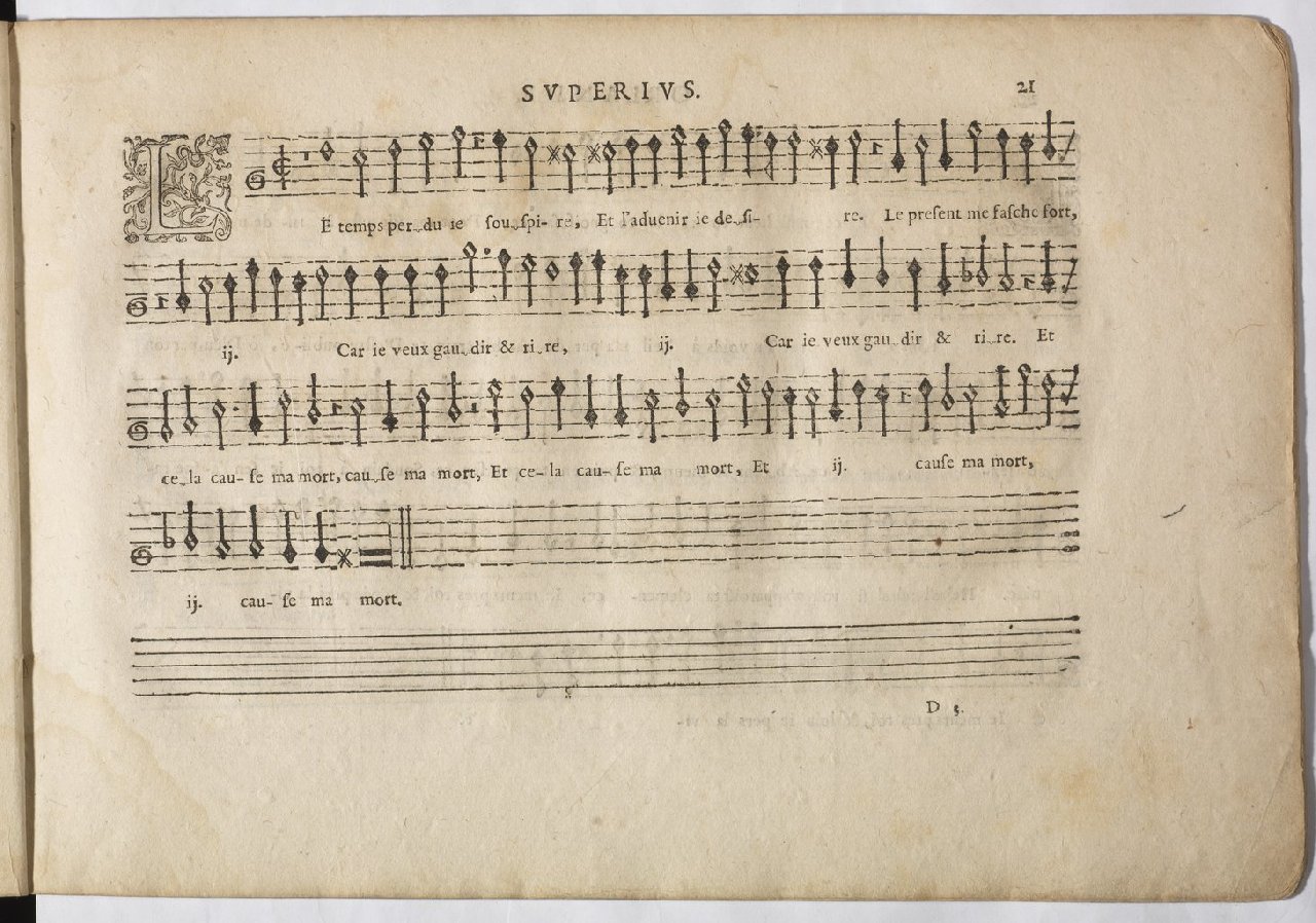 1594 - Paul Marceau - Trésor de musique d&#039;Orlande de Lassus, Superius, Bassus, Tenor, Quinta pars - BnF