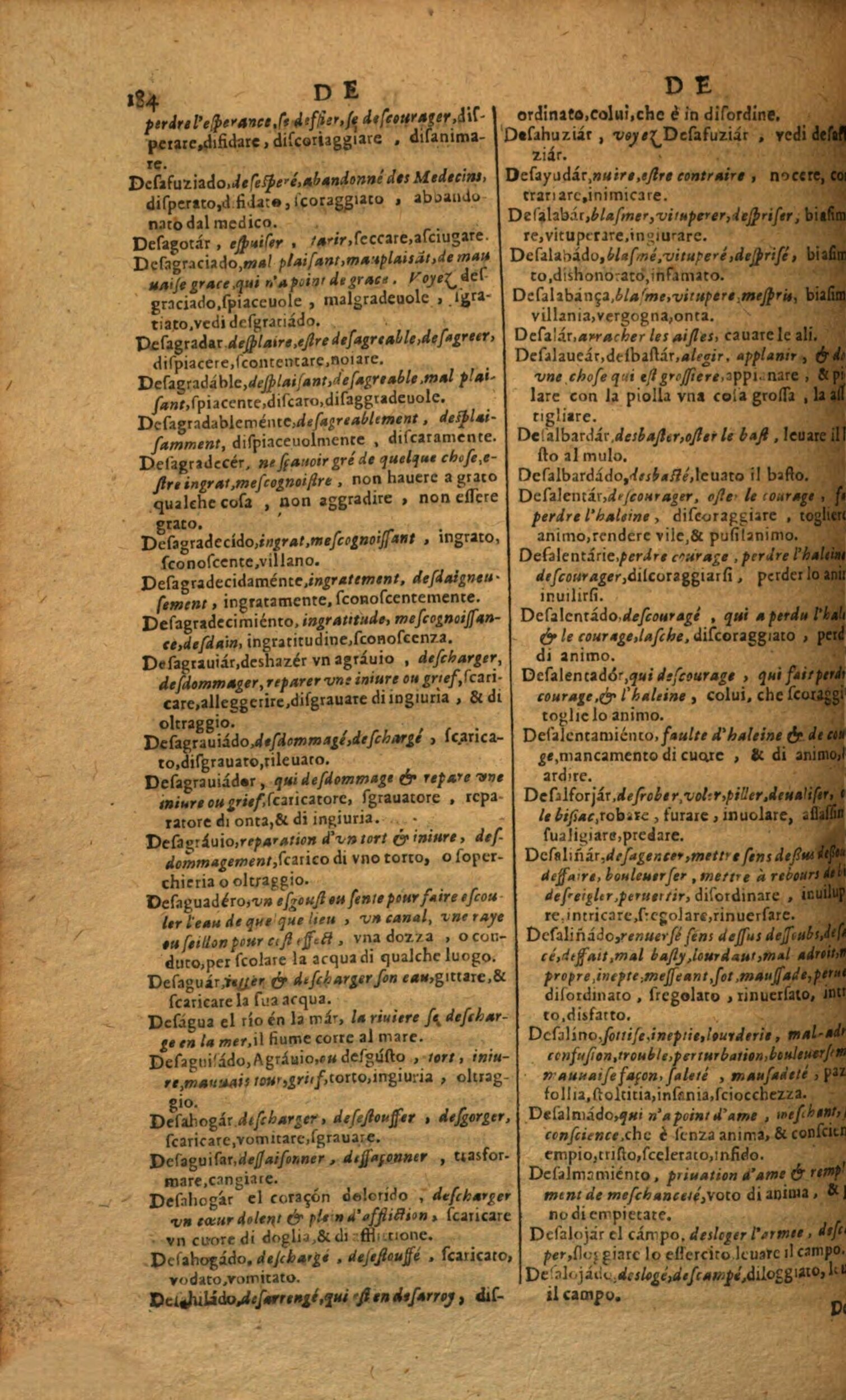 1617 - Samuel Crespin - Trésor des trois langues espagnole, française et italienne (Première partie) - Regensburg