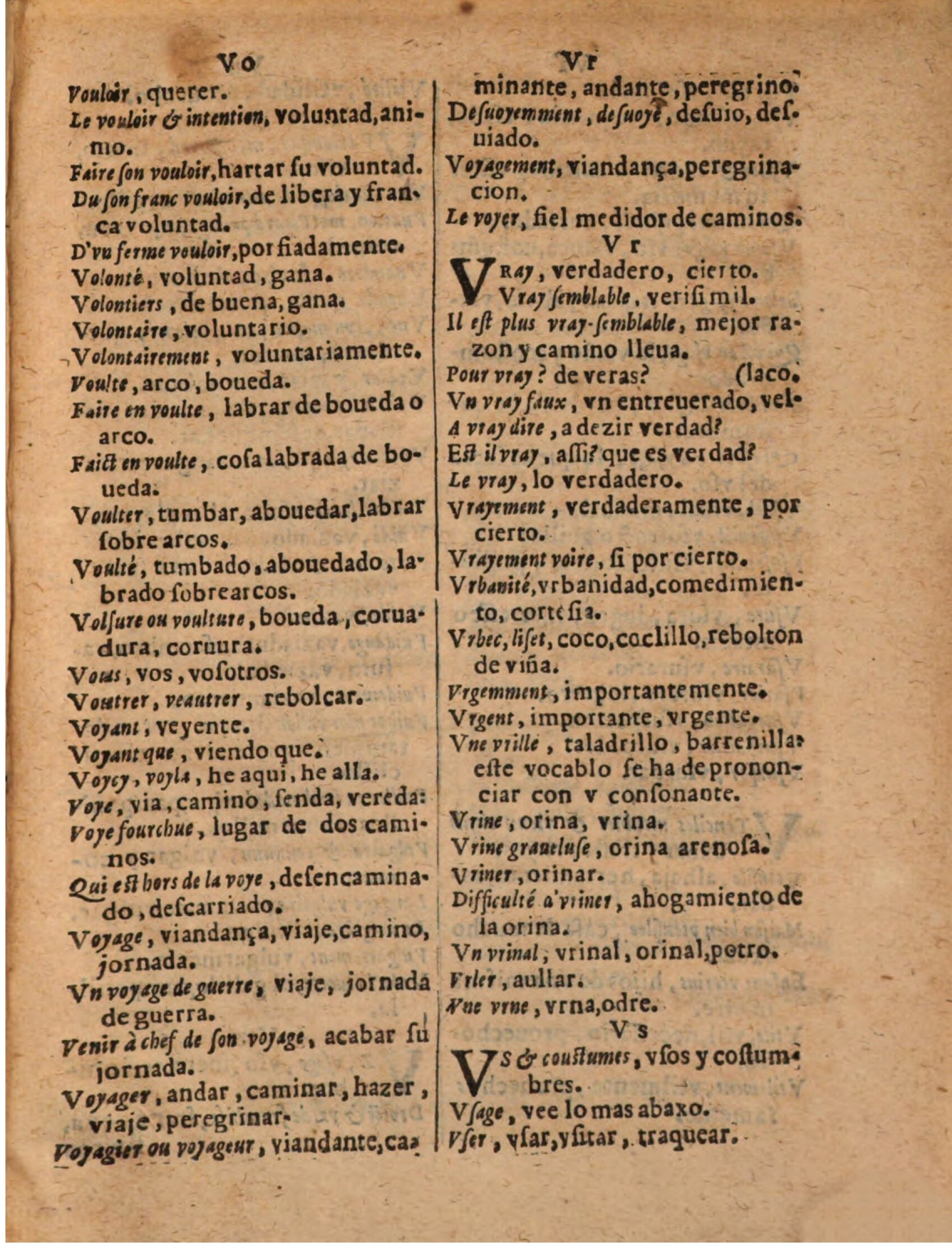 1624 - Hubert Antoine - Trésor des deux langues espagnole et française (Seconde partie) - BSB Munich