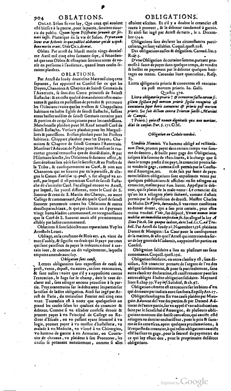 1629 - Veuve Nicolas Buon - Trésor du droit français (29620 T. 2) - BM Lyon
