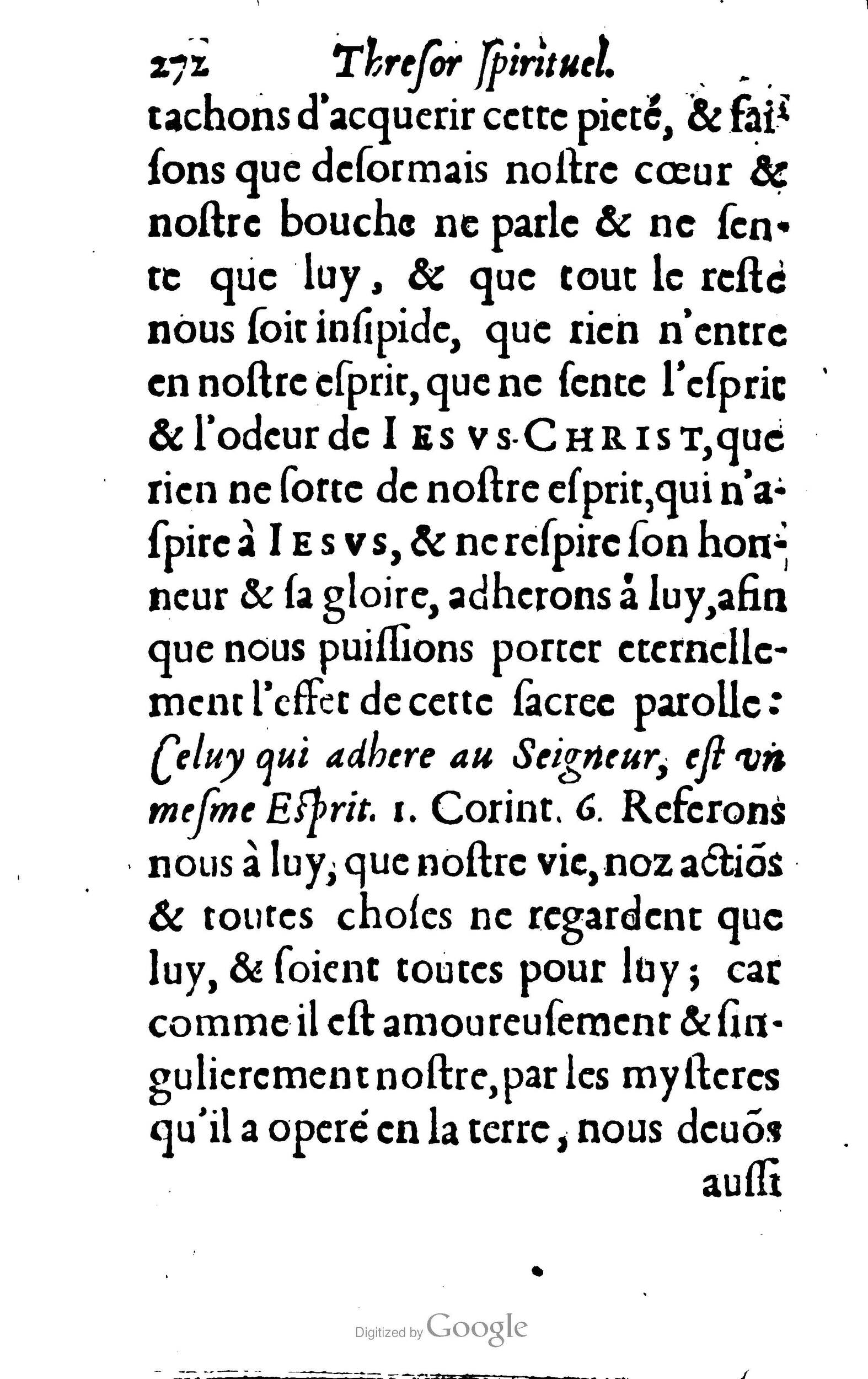 1633 - François Waudré - Trésor spirituel contenant les excellences du christianisme - BM Lyon