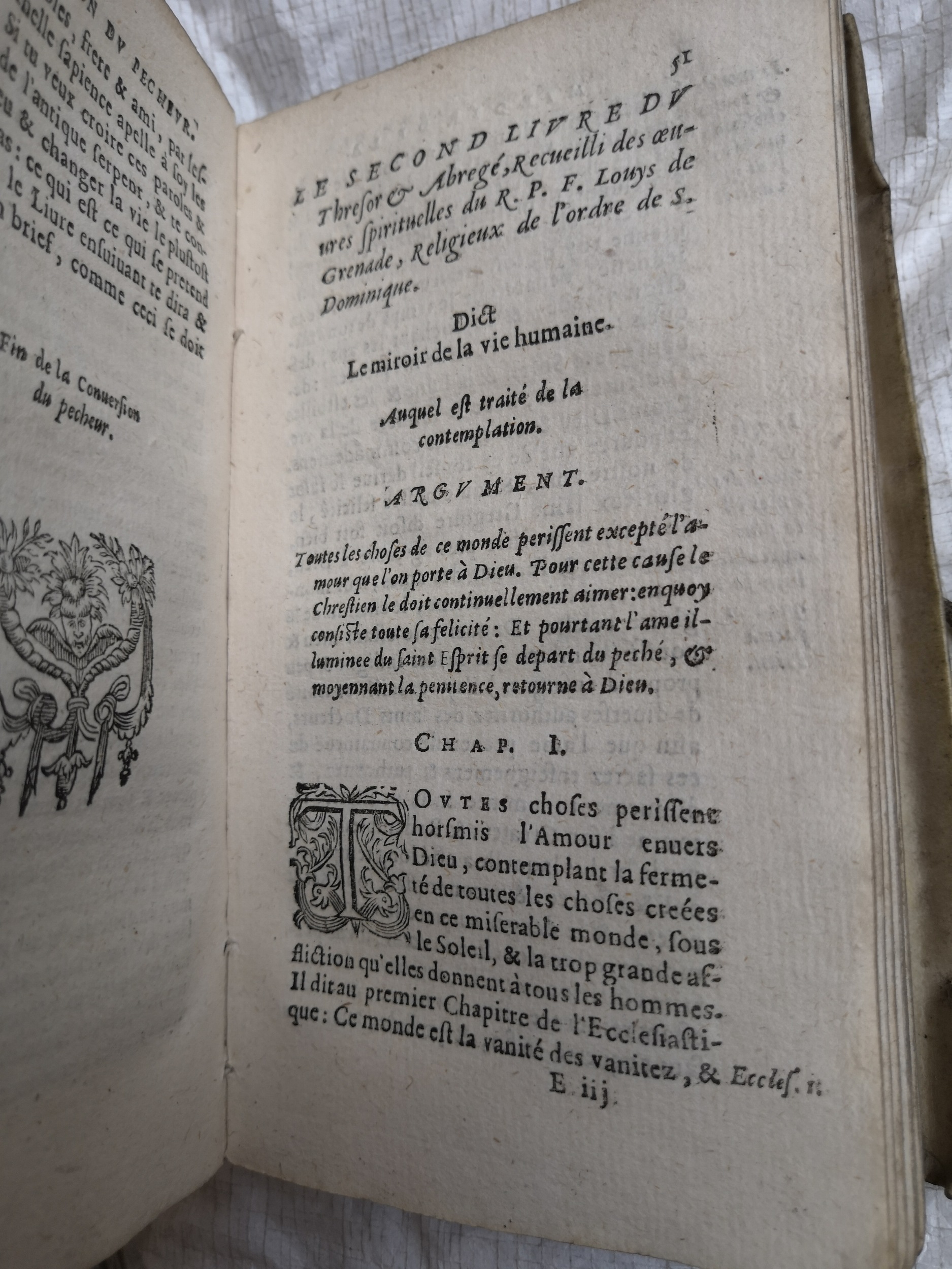 1605 - Jean Osmont - Trésor de toutes les œuvres spirituelles du révérend Père F. Louis de Grenade - Anvers Université