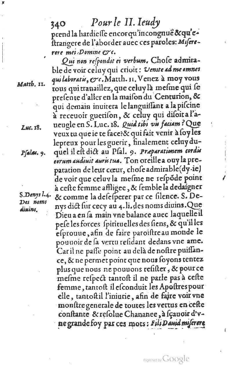 1607 - Nicolas Du Fossé - Trésor quadragésimal - T 01 - BM Lyon