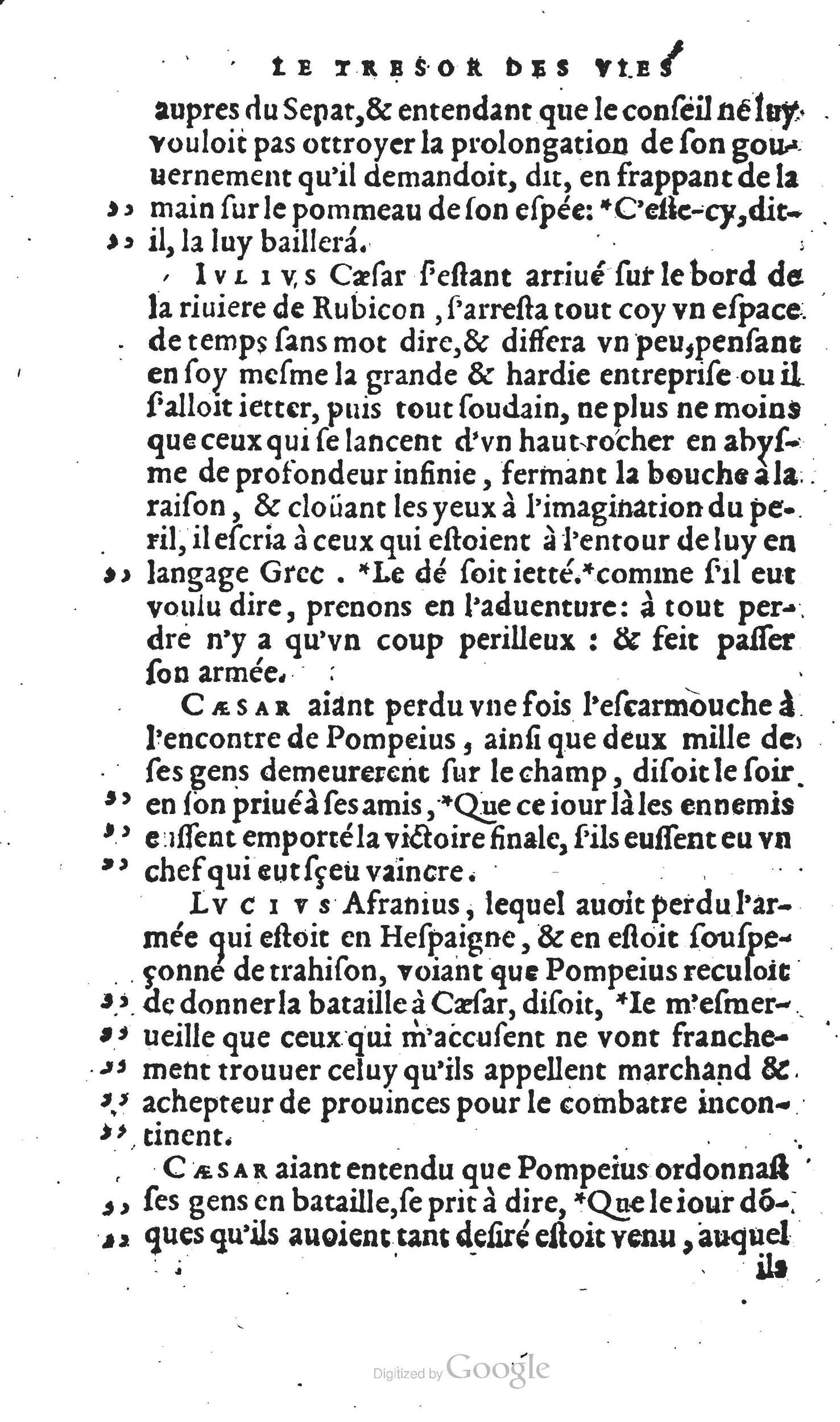 1567 - Willem Silvius - Trésor des vies de Plutarque - Anvers Musée Plantin-Moretus