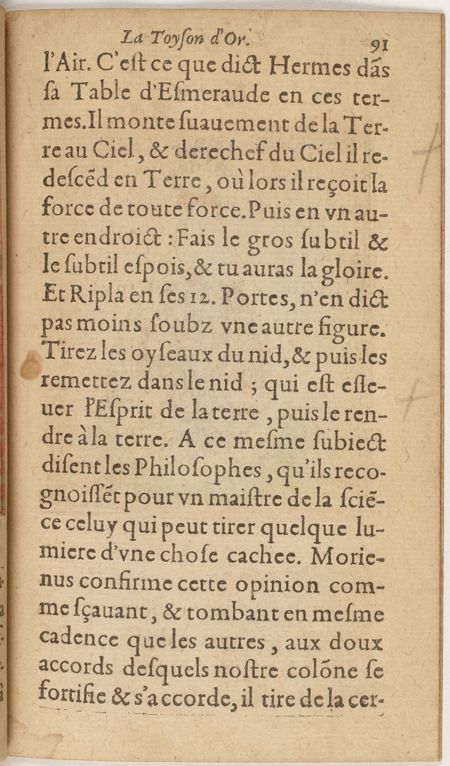 1612 - Charles Sevestre - Toison d’or ou la fleur des Trésors - BnF