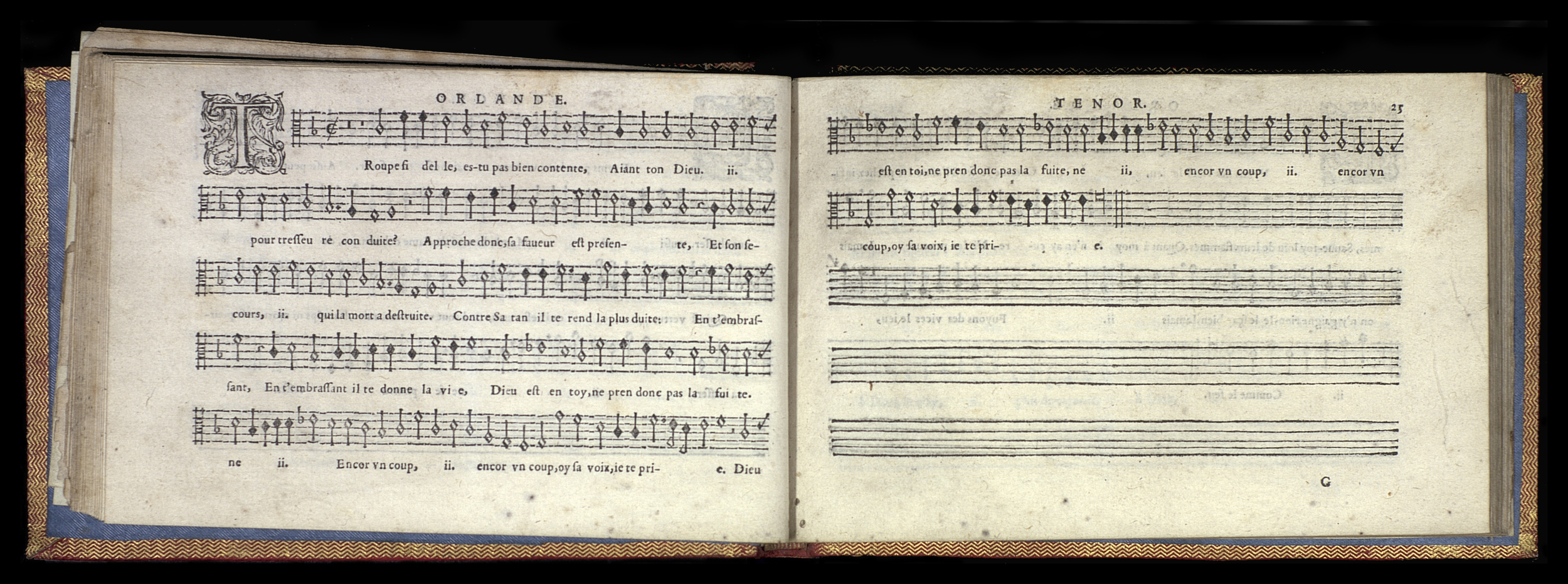 1582 - [Pierre de Saint-André] - Trésor de musique d’Orlande de Lassus Tenor - Mons